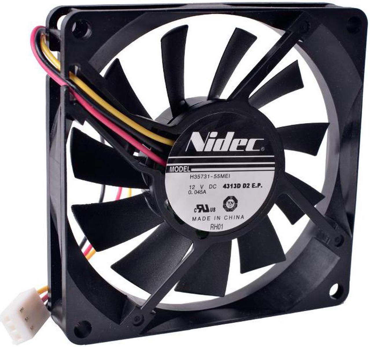 80mm fan h35731-55mei 8015 80x80x15mm 12V 0.045a 8cm ultra-thin silent cooling fan.