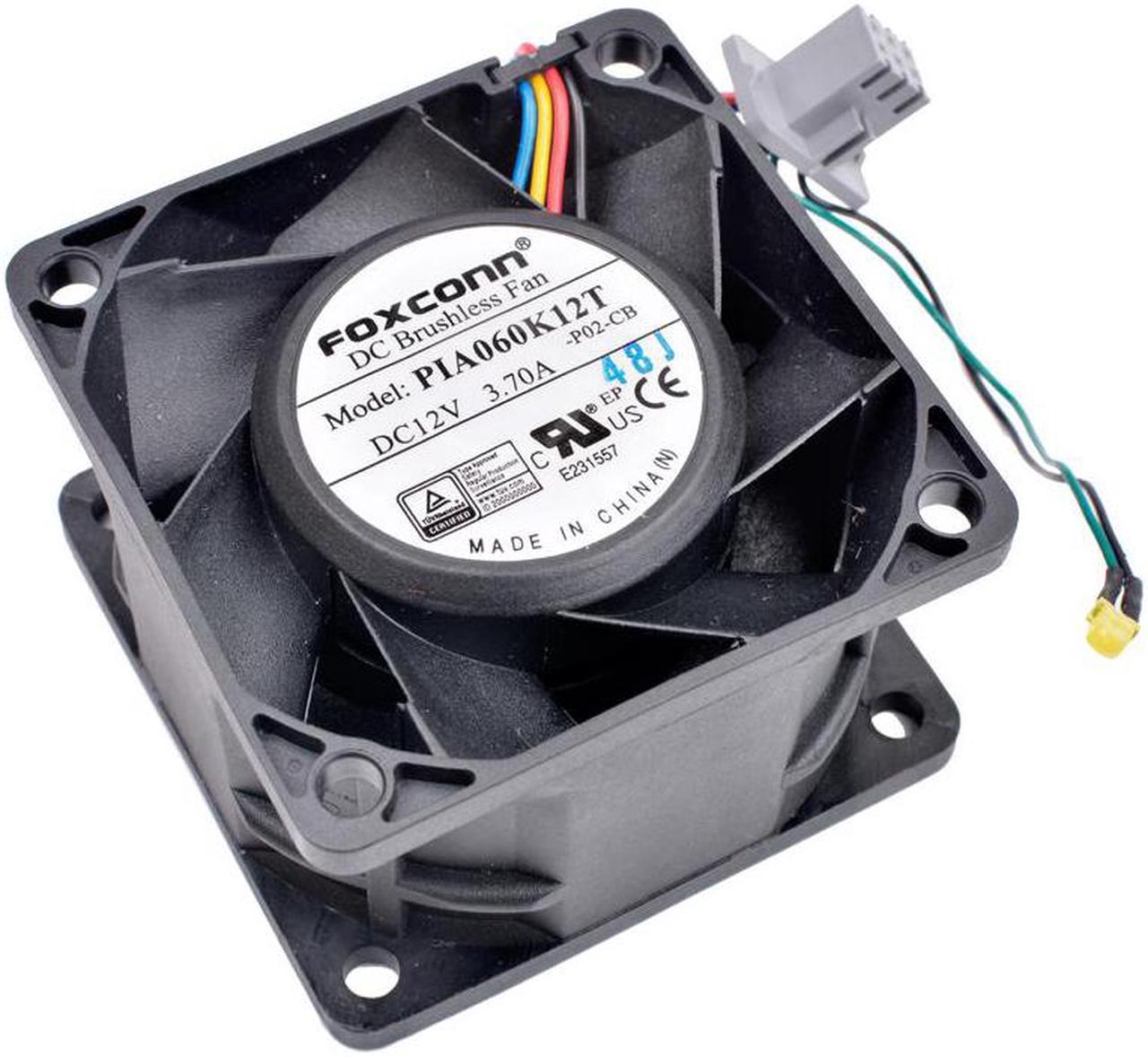 PIA060K12T 6cm 60mm fan 60x60x38mm DC12V 3.70A super large air volume cooling fan for server chassis or retrofit