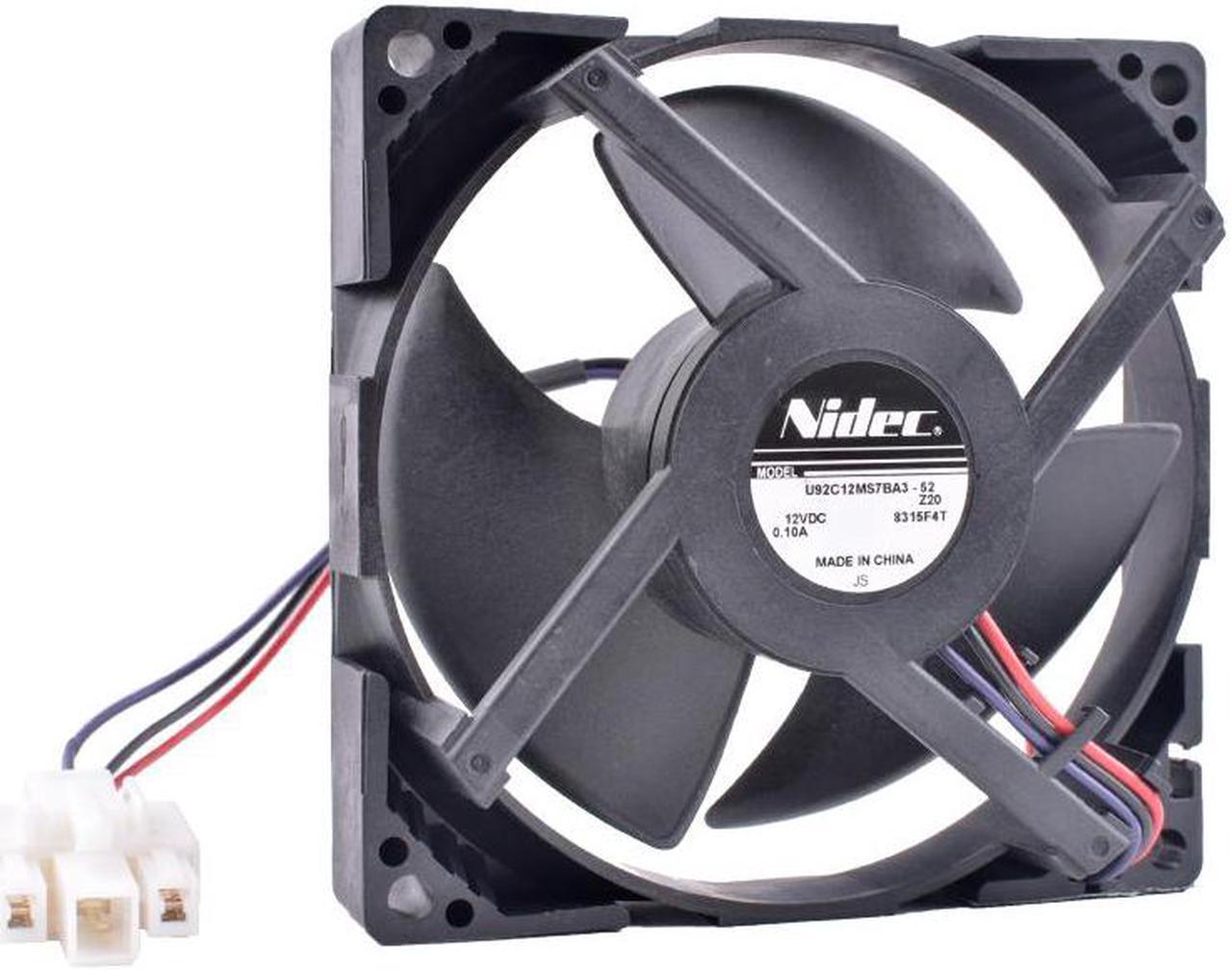 U92C12MS7BA3-52 9cm 92mm fan 12V 0.10A 3-wire quiet refrigerator cooling fan