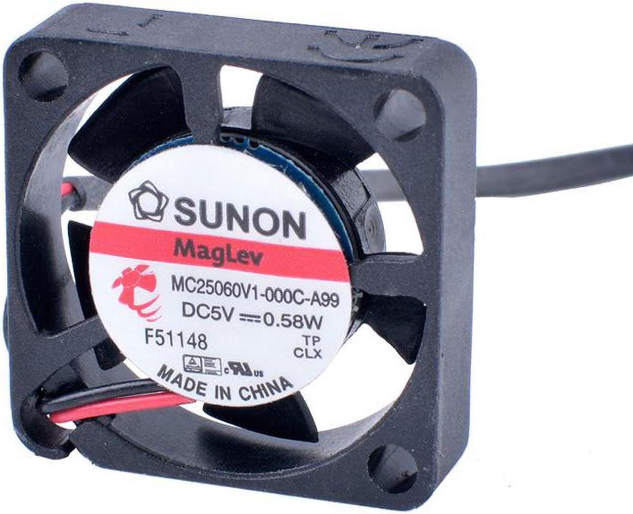 Alt view image 2 of 4 - MC25060V1-000C-A99 2506 25mm fan 25x25x6mm Magnetic suspension miniature ultra-thin cooling fan