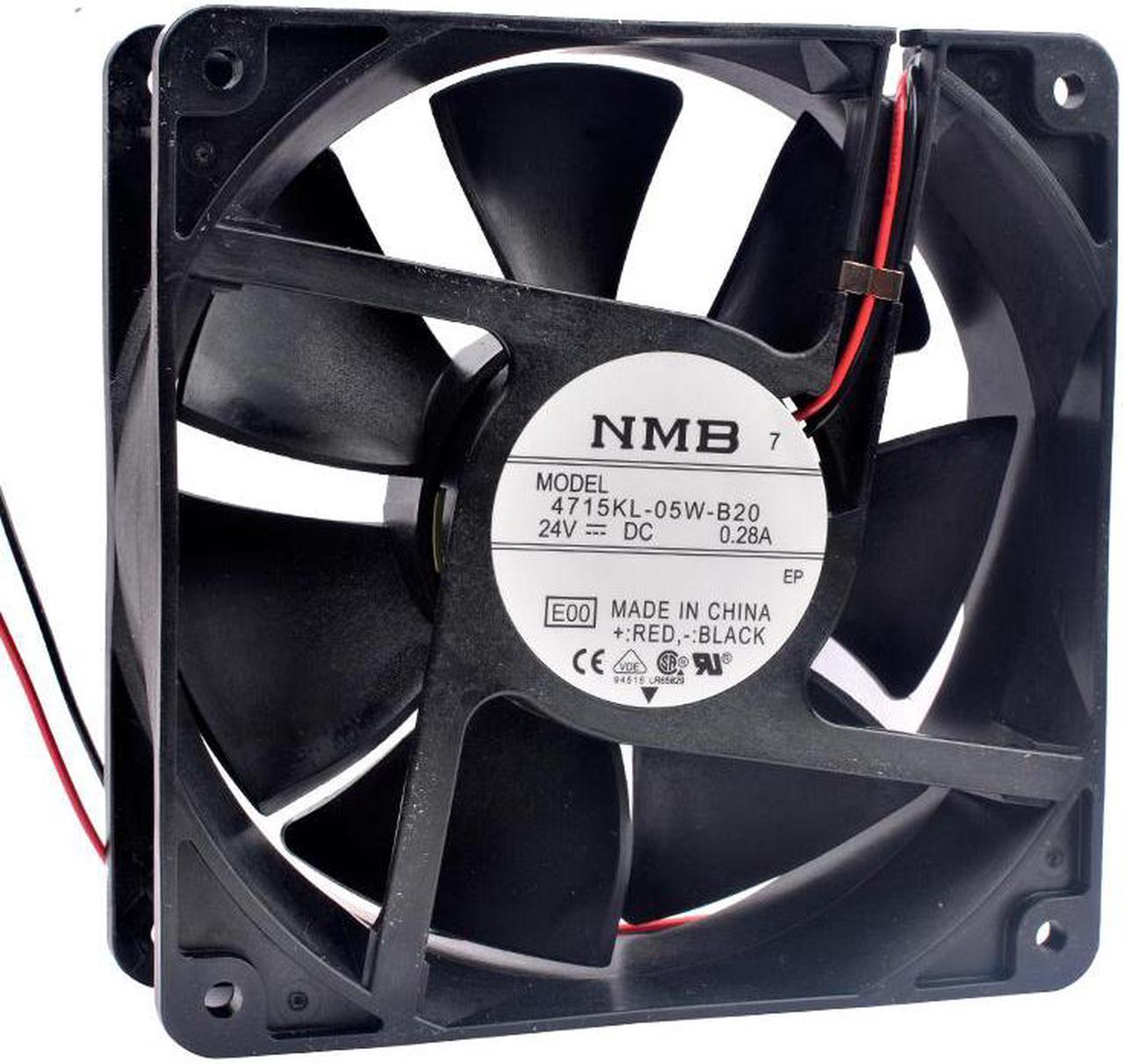 4715L-05W-B20 12cm 120mm 120x120x38mm DC24V 0.28A 2 lines Double ball low noise frequency converter cooling fan