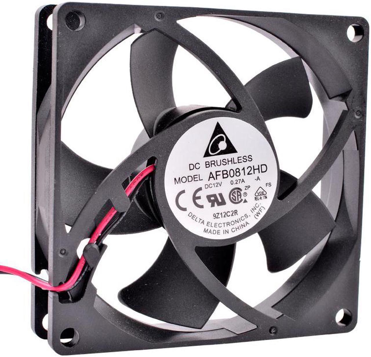 AFB0812HD 8cm 80mm 80x80x20mm 8020 12V 0.27A 2 line power supply power amplifier device cooling fan