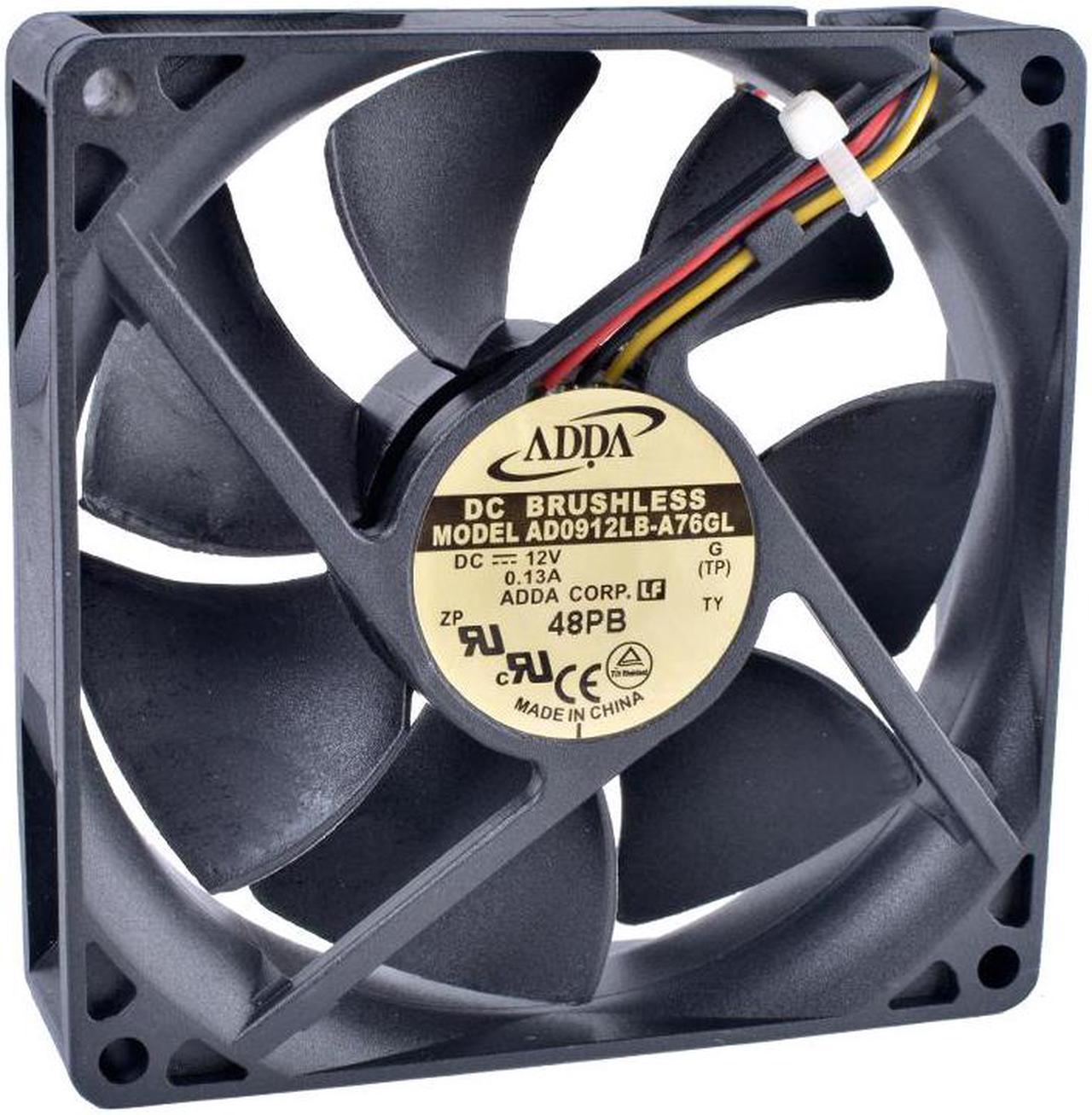 AD0912LB-A76GL 9cm 90mm fan 9025 9225 12V 0.13A 90x90x25mm 3pin double ball bearing computer CPU cooler cooling fan