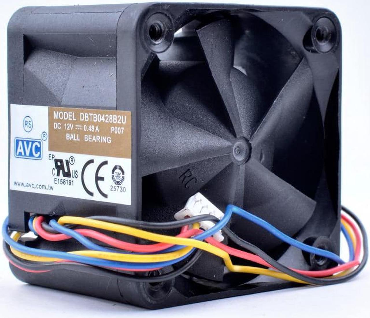 DBTB0428B2U 4cm 4028 40x40x28mm DC12V 0.48A 4 lines server power supply large air volume cooling fan