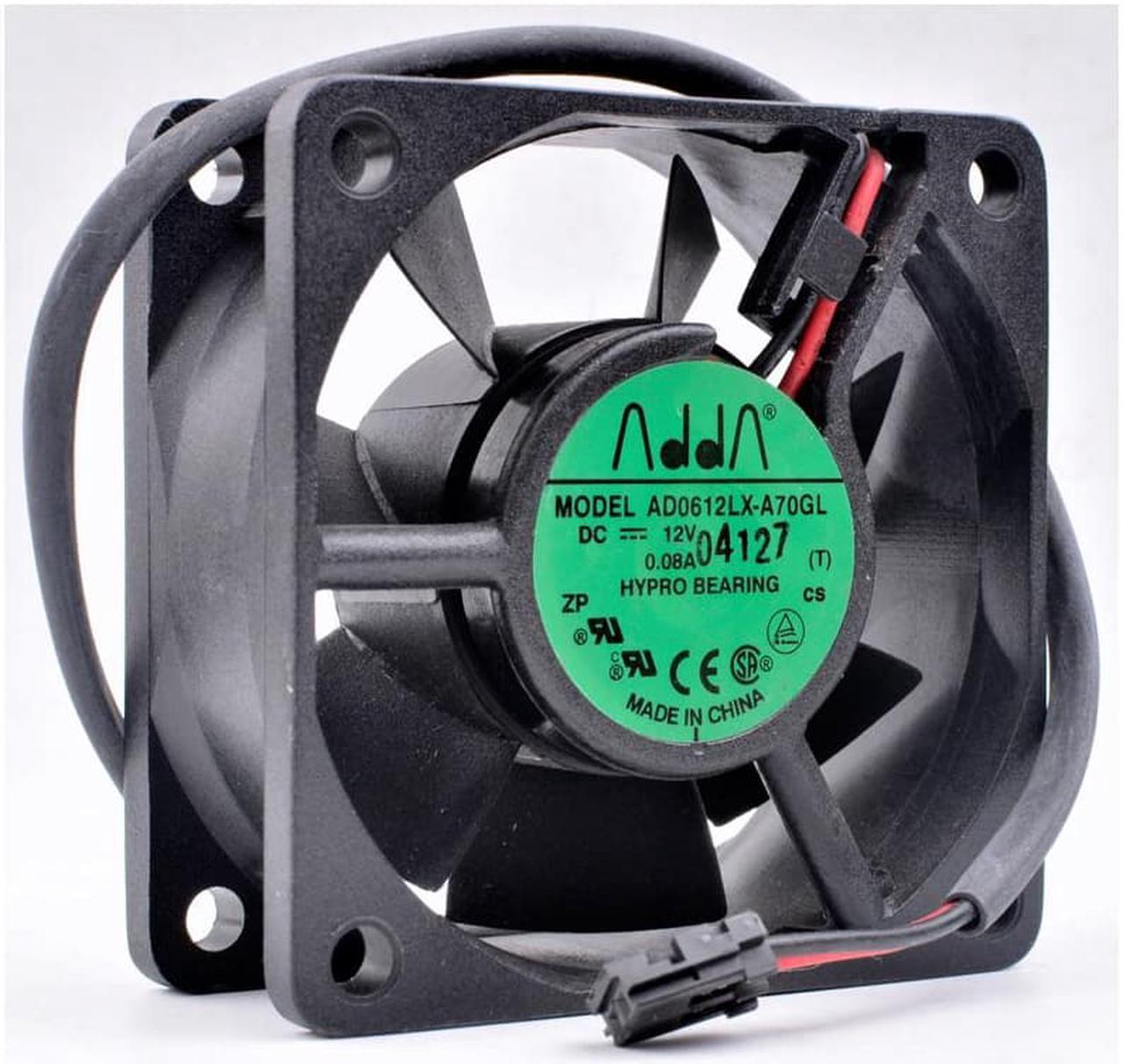 AD0612LX-A70GL 6cm 6025 60x60x25mm 12V 0.08A 2 lines 2pin silent equipment cooling fan