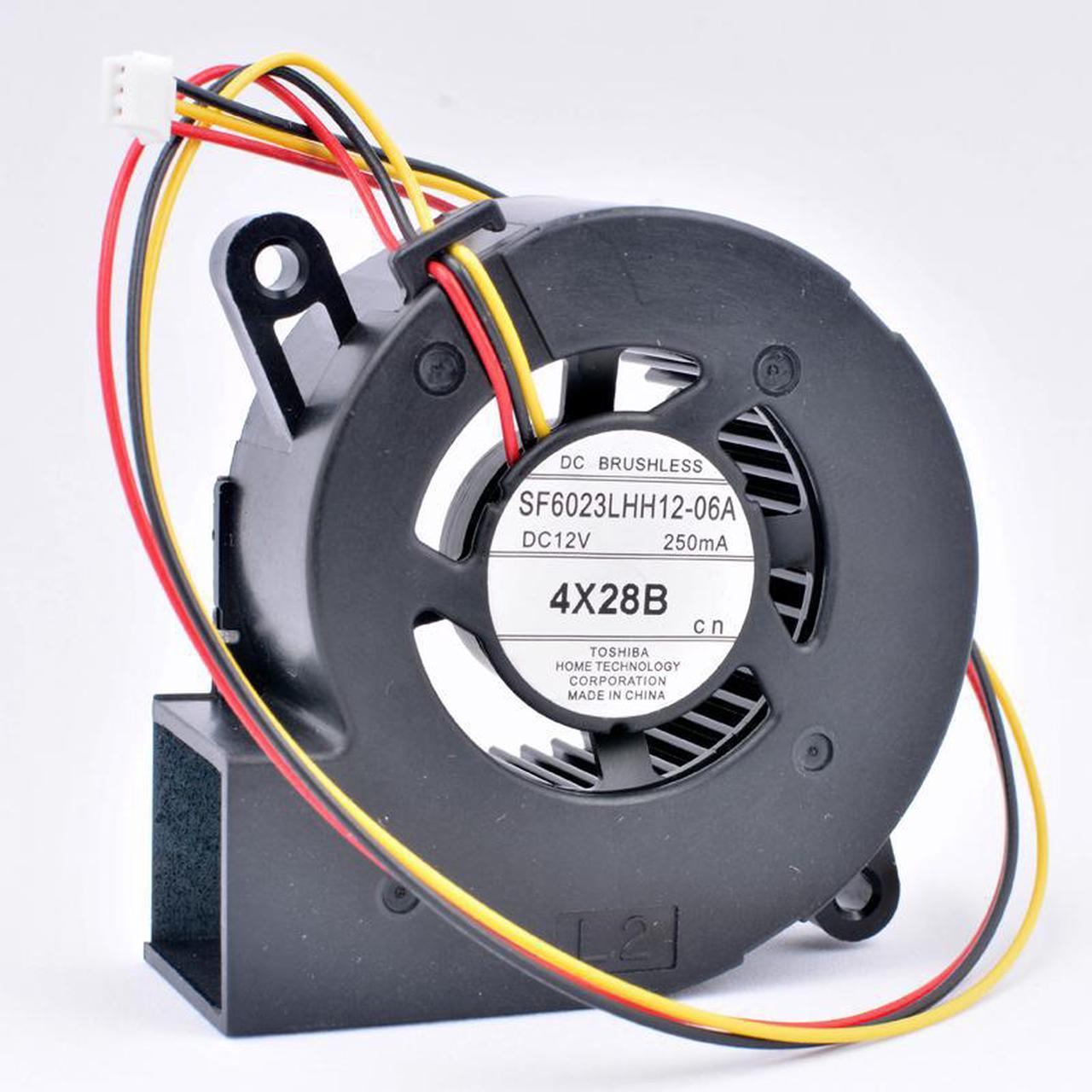 SF6023LHH12-06A 60x60x23mm 60mm fan DC12V 250MA 4X28B Turbo blower cooling fan suitable for projectors and retrofit cooling