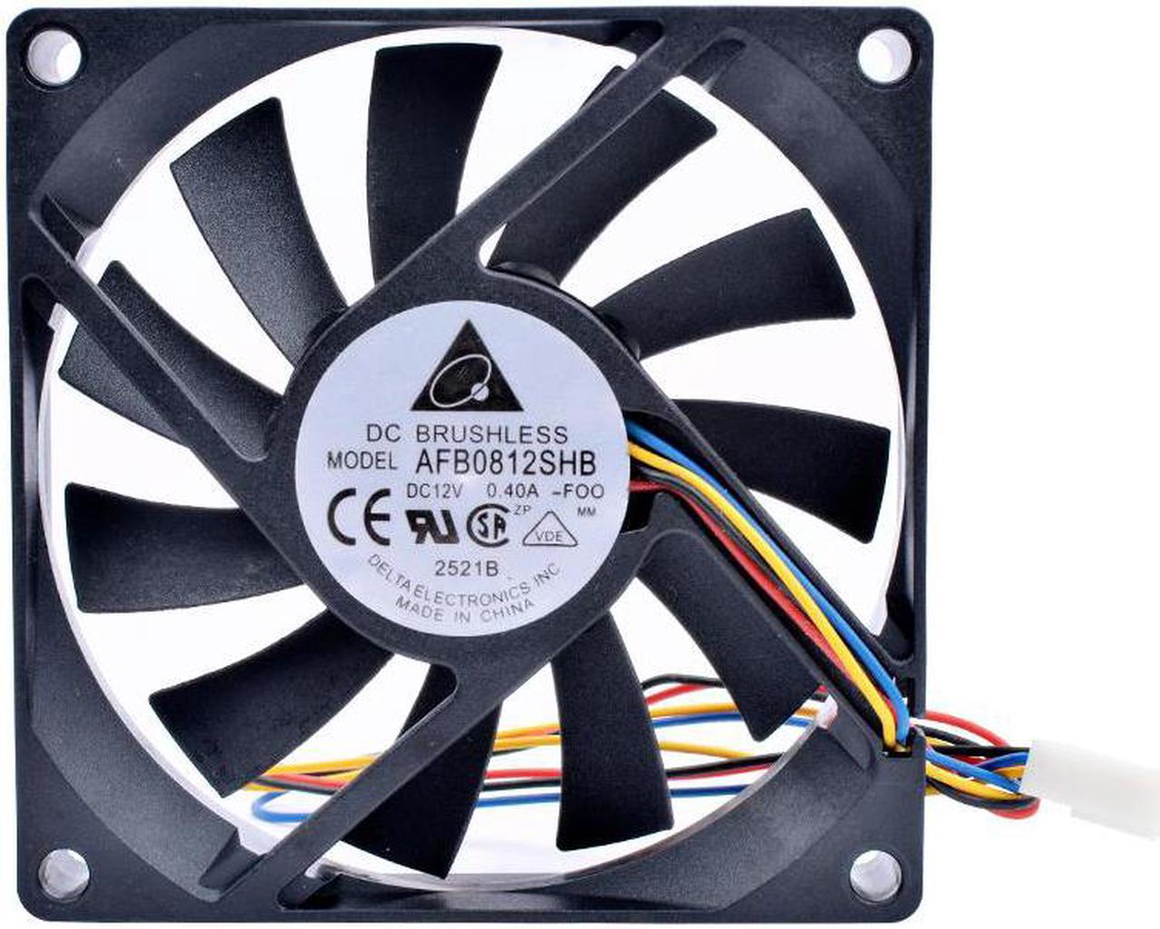 AFB0812SHB  8cm 8015 80x80x15mm 80mm fan 12V 0.40A 4 lines pwm ultra-thin chassis CPU large air volume cooling fan