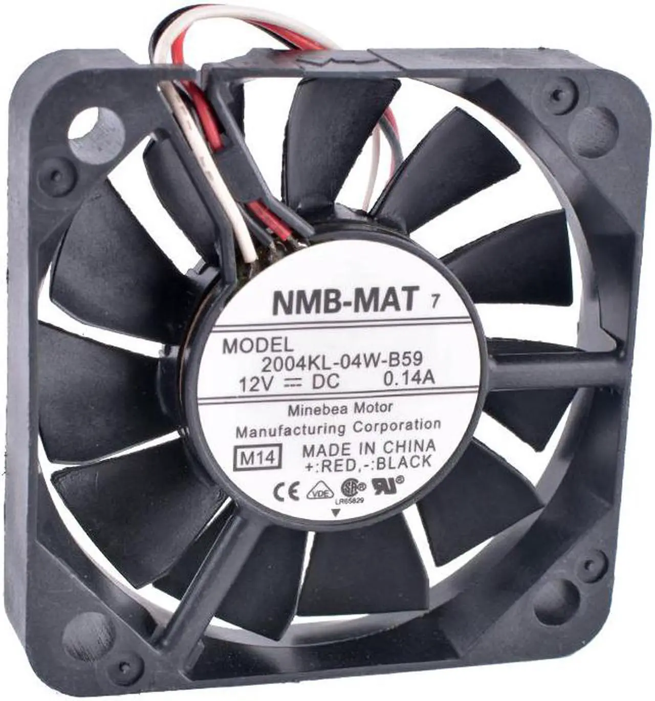 Main image of 2004KL-04W-B59 5cm 5010 50x50x10mm 12V 0.14A Double ball bearing 3-wire cooling fan