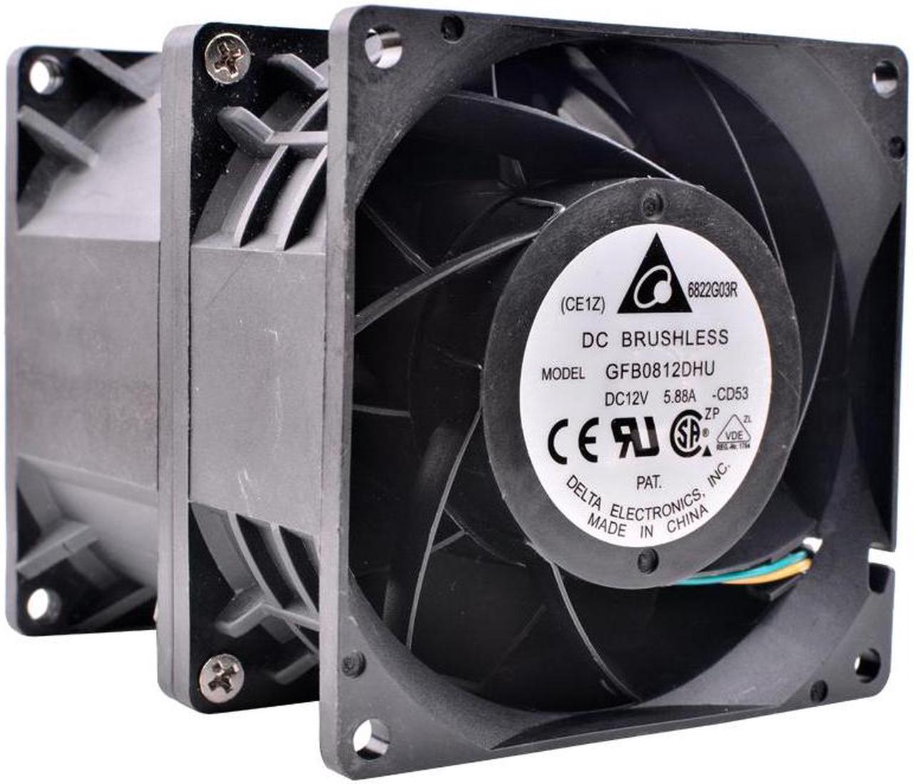 GFB0812DHU 80x80x90mm DC12V 5.88A Servo server large air volume cooling fan