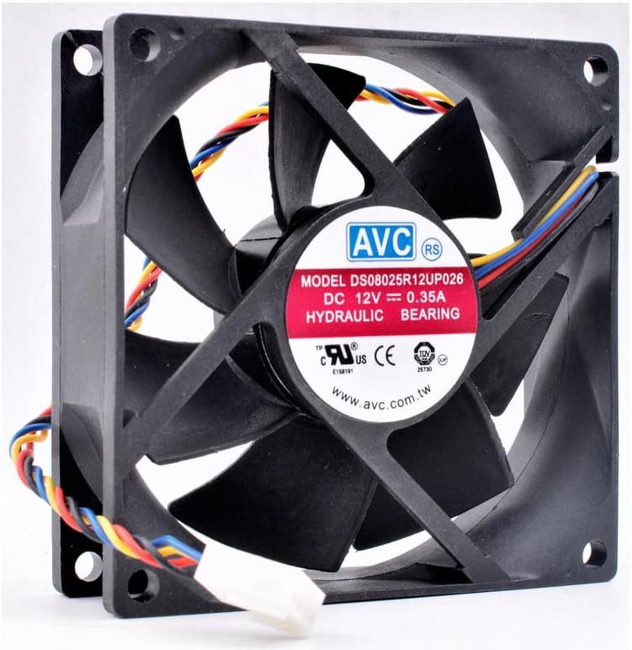 DS08025R12U 8025 8cm 80mm fan 80x80x25mm 12V 0.35A computer chassis CPU temperature control cooling fan