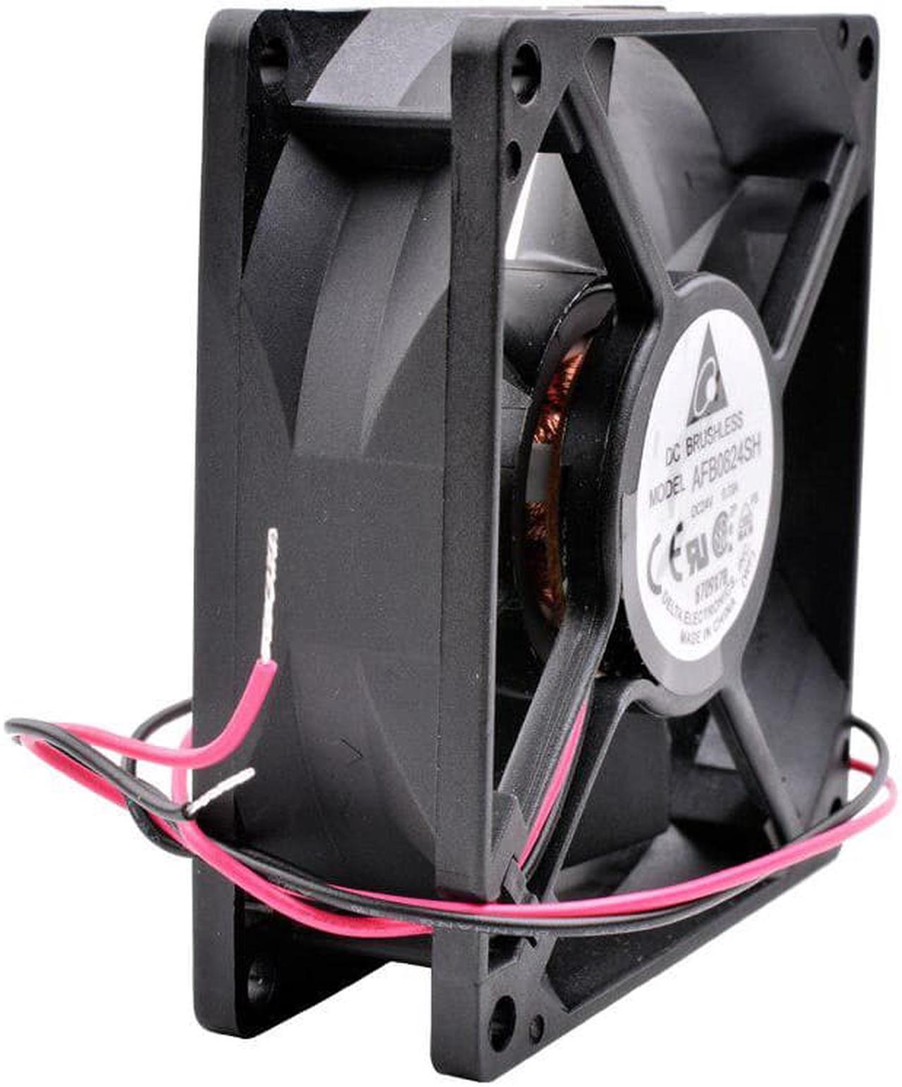 Alt view image 4 of 4 - AFB0824SH 8cm 80x80x25mm DC24V 0.33A 2 lines double ball bearing large air volume inverter cooling fan