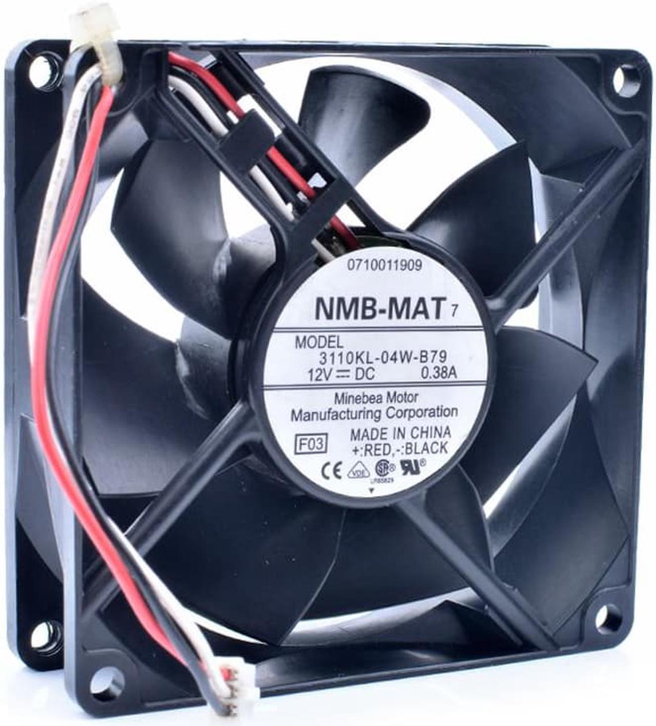 3110KL-04W-B79 8cm 8025 80mm fan 80x80x25mm 12V 0.38A Inverter power supply cooling fan