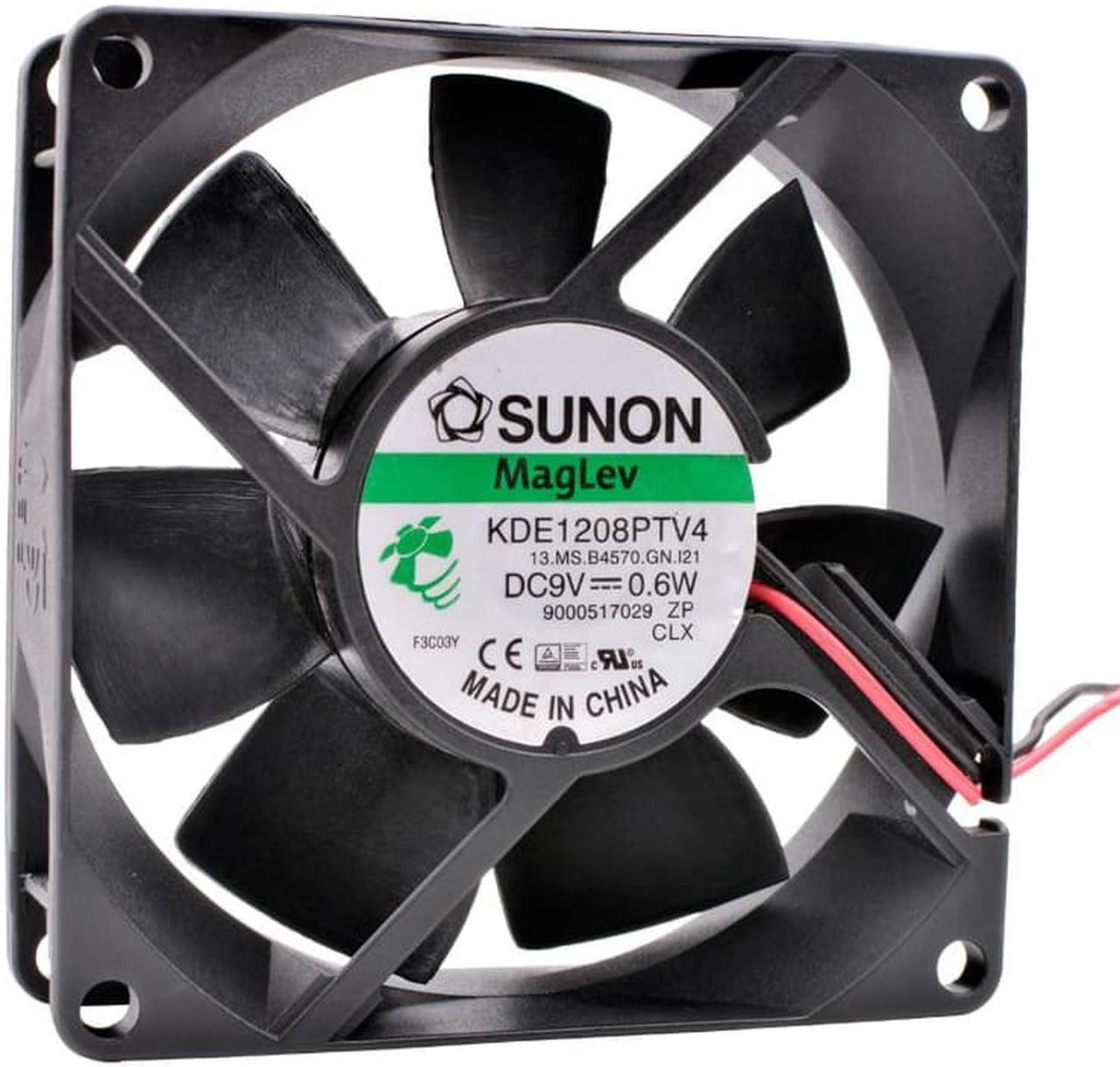 KDE1208PTV4 8cm 80mm fan 8025 80x80x25mm DC9V 0.6W Magnetic suspension bearing cooling fan