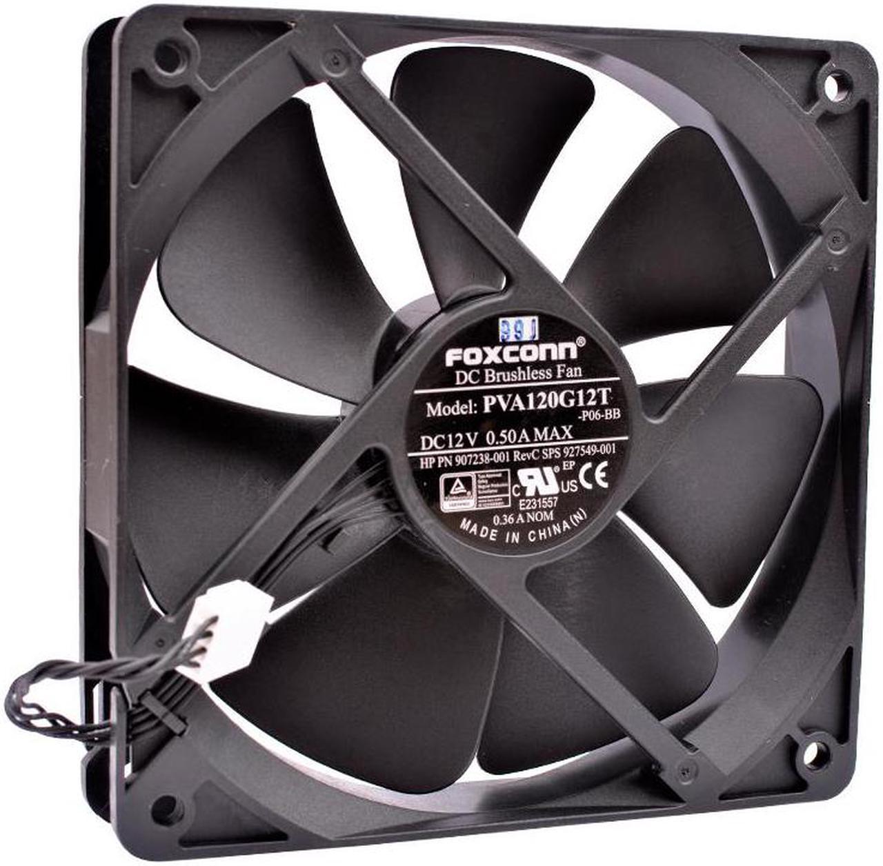 PVA120G12T 12cm 12025 120mm fan 120x120x25mm DC12V 0.50A 4 lines suitable for server chassis CPU cooling fan