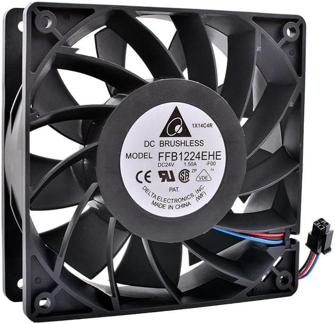 New and  FFB1224EHE 12cm 120mm 12038 24V 1.50A Double ball air volume inverter cooling fan