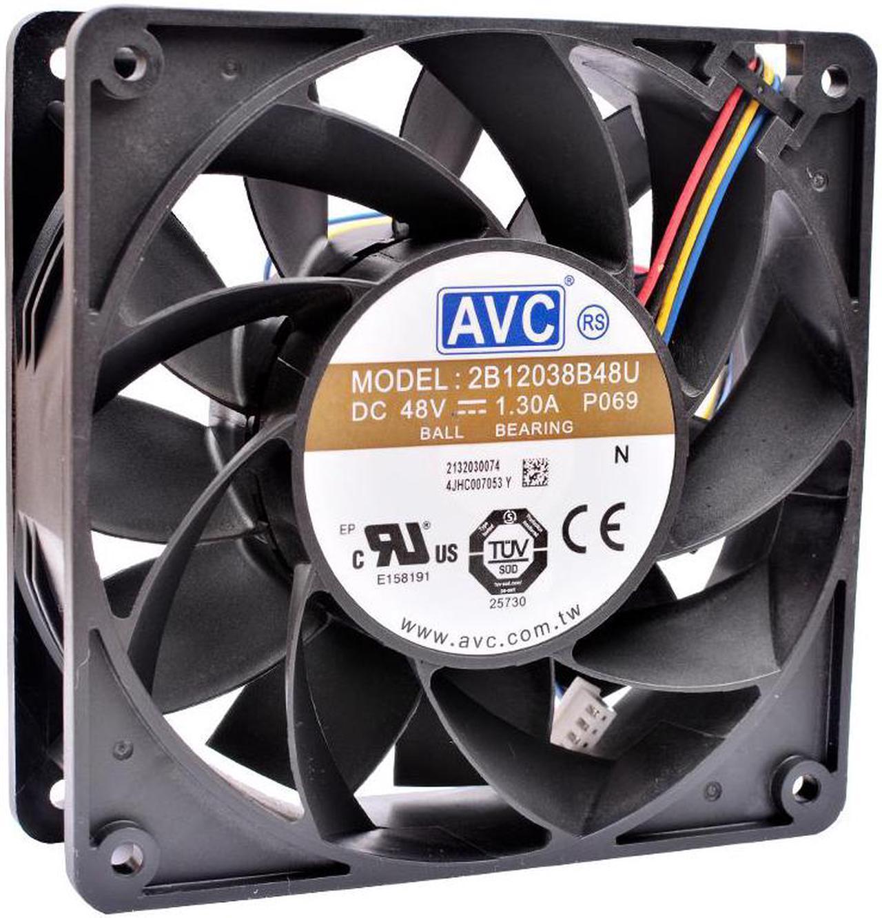 2B12038B48U 120mm 120x120x38mm 12cm DC48V 1.30A 4-line high-volume cooling fan for server cabinet