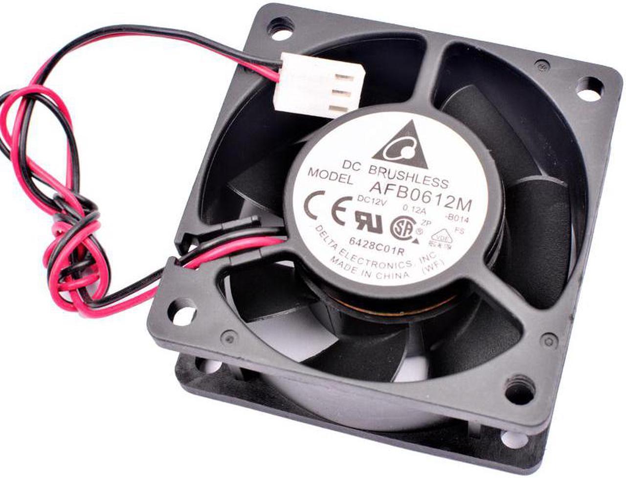 AFB0612M 6cm 6025 60mm 60x60x25mm DC12V 0.12A Double ball bearing 2 lines Chassis power supply silent cooling fan