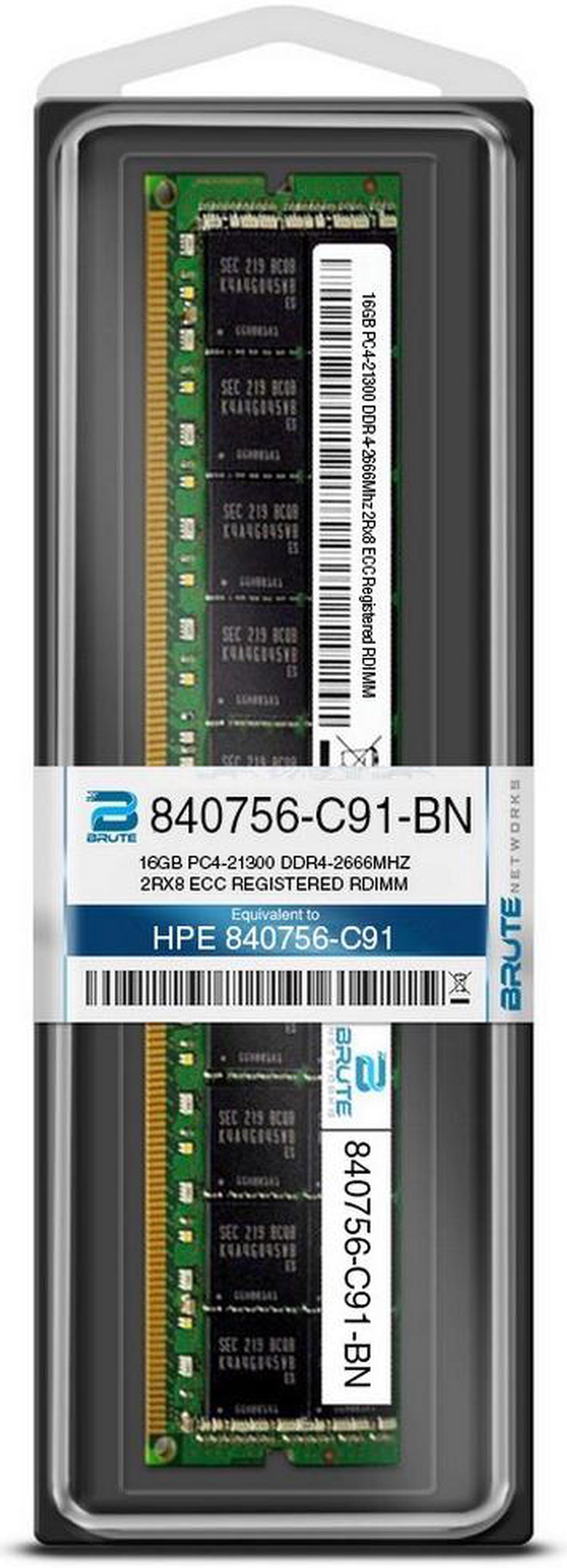 Alt view image 3 of 6 - 840756-C91 - HPE Compatible 16GB PC4-21300 DDR4-2666Mhz 2Rx8 1.2v 288-Pin DDR4 SDRAM
