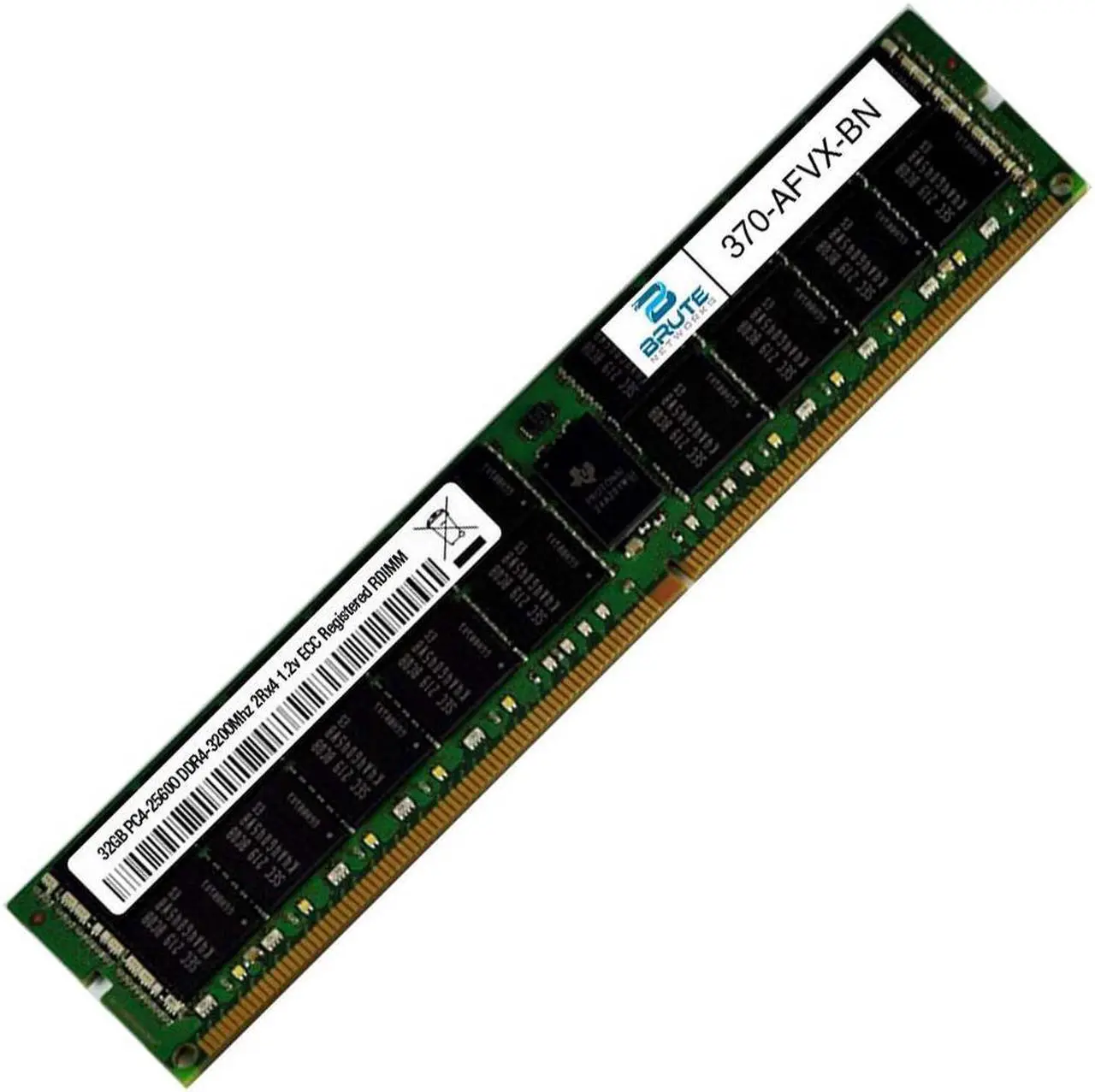 Alt view image 2 of 3 - 370-AFVX - Dell Compatible 32GB PC4-25600 DDR4-3200Mhz 2Rx4 1.2v ECC Registered RDIMM