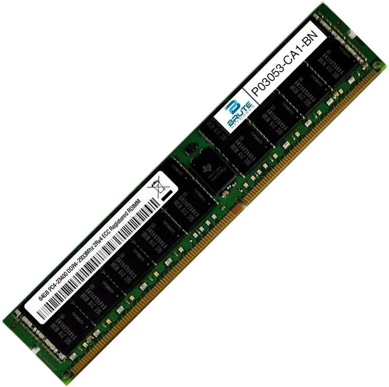 Alt view image 2 of 3 - P03053-CA1 - HPE Compatible 64GB PC4-23400 DDR4-2933Mhz 2Rx4 ECC Registered RDIMM