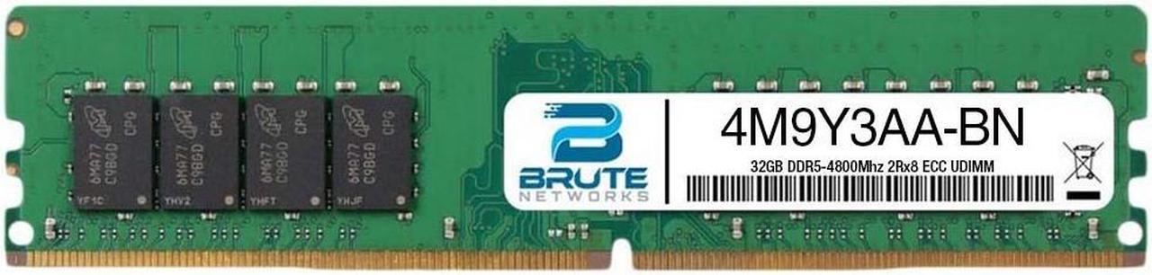 Main image of 4M9Y3AA - HPE Compatible 32GB DDR5-4800Mhz 2Rx8 ECC UDIMM