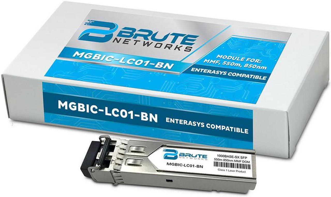 Alt view image 3 of 4 - Enterasys MGBIC-LC01 - 1000BASE-SX 550m MMF 850nm SFP (100% Compatible)