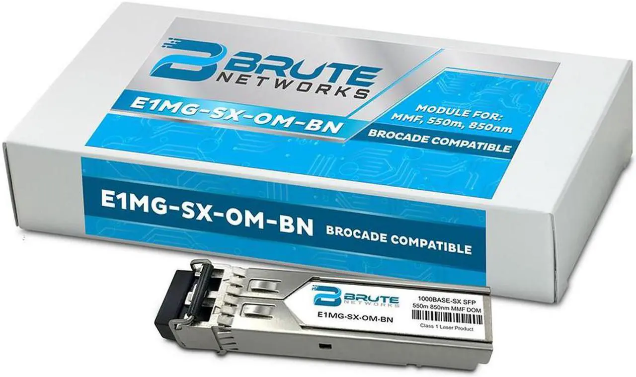 Alt view image 2 of 4 - Brocade E1MG-SX-OM - 1000BASE-SX 550m MMF 850nm SFP (100% Compatible)
