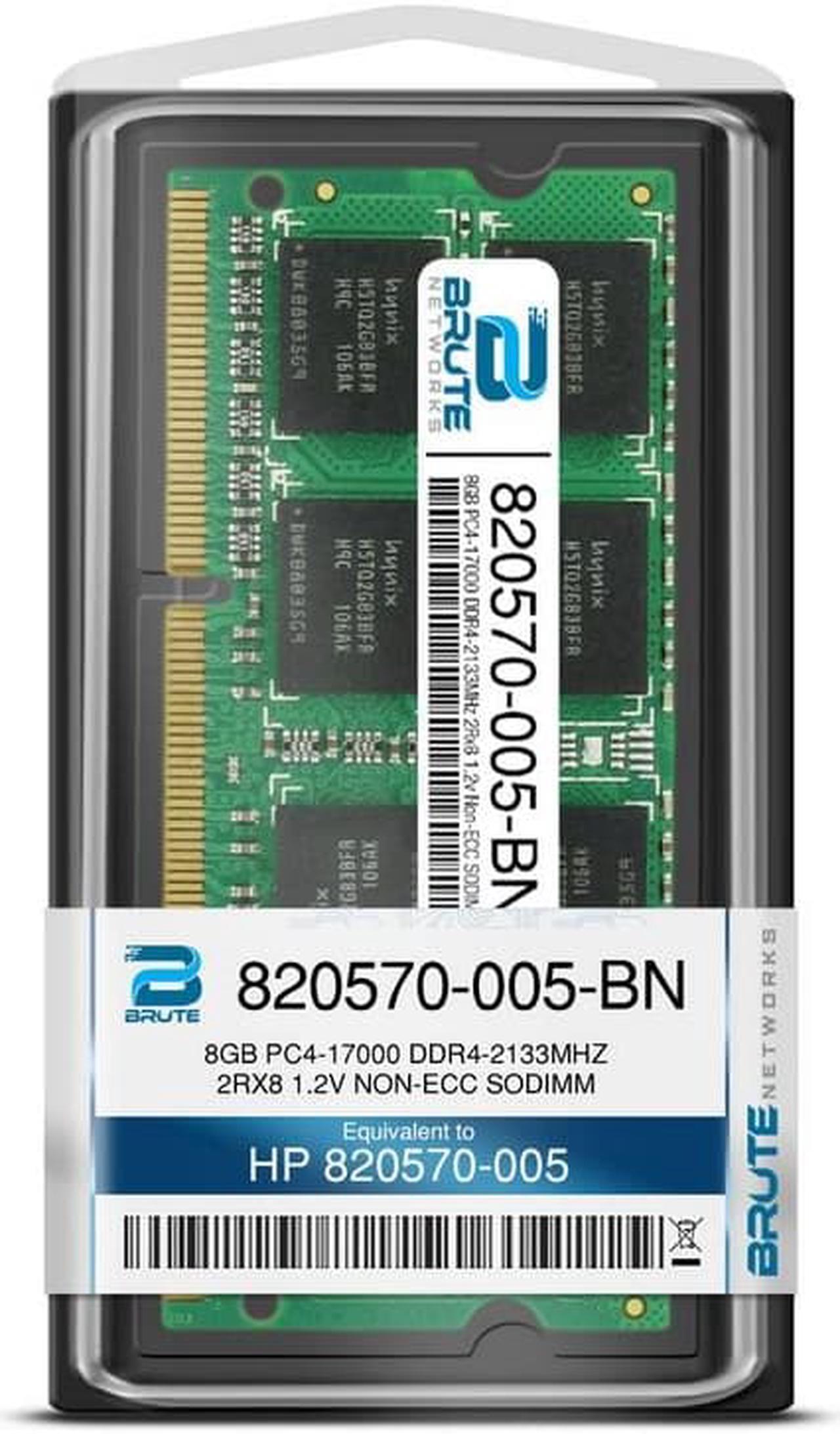Alt view image 3 of 5 - 820570-005 - HP Compatible 8GB PC4-17000 DDR4-2133MHz 2Rx8 1.2v Non-ECC SODIMM