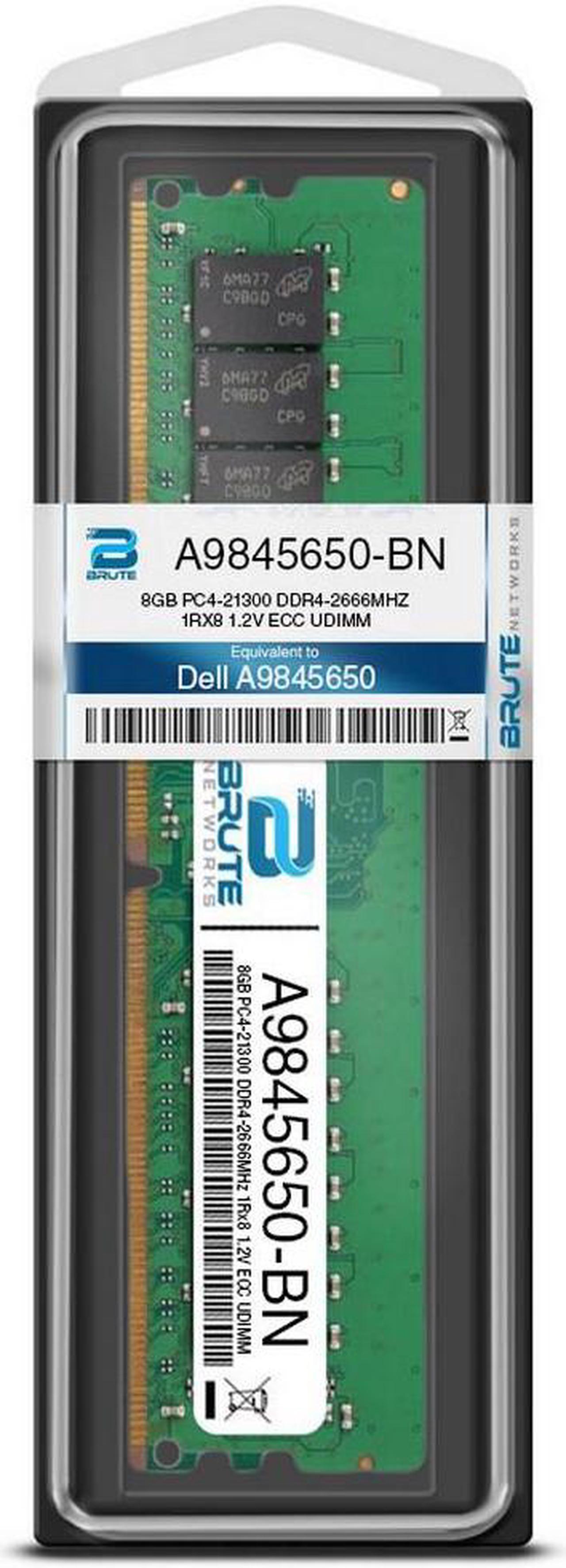 Alt view image 3 of 5 - A9845650 - Dell Compatible 8GB PC4-21300 DDR4-2666MHz 1Rx8 1.2V ECC UDIMM