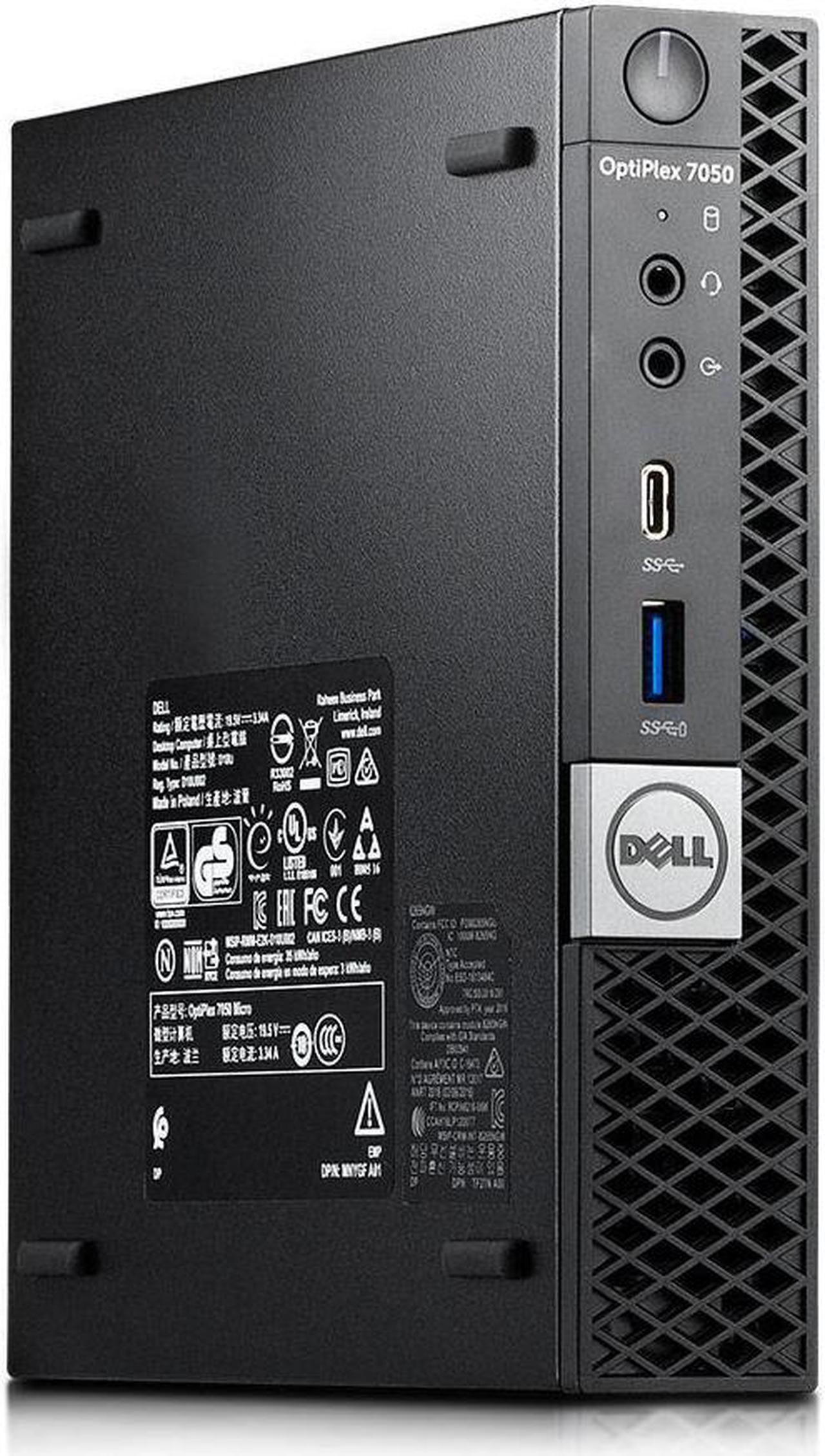 Main image of Dell Optiplex 7050 Micro Form Factor Desktop, Intel i5 7500T 2.7Ghz, 16GB DDR4, 1TB M.2 SSD, Wi-Fi, HDMI, Windows 10 Pro