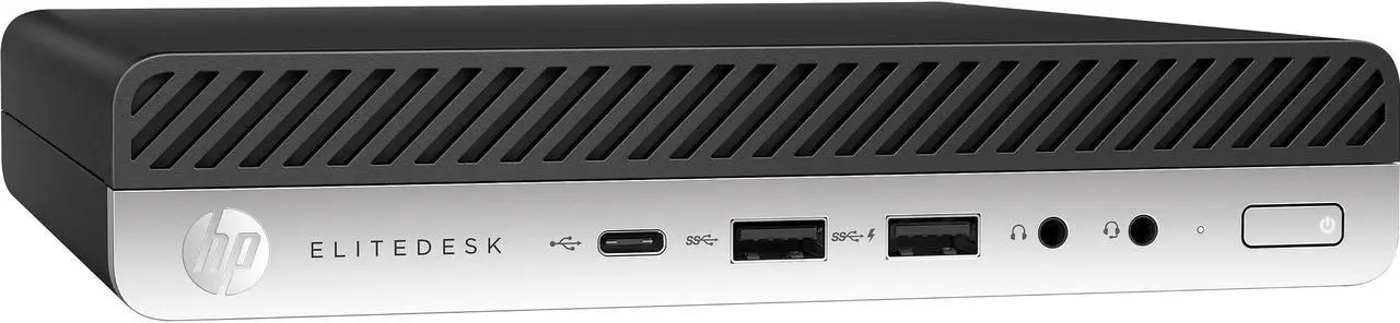 Main image of HP EliteDesk 800 G3 Desktop Mini PC, Intel Core i5 7500T 2.7Ghz, 16GB DDR4 RAM, 256GB SSD Hard Drive, USB Type C, Windows 10