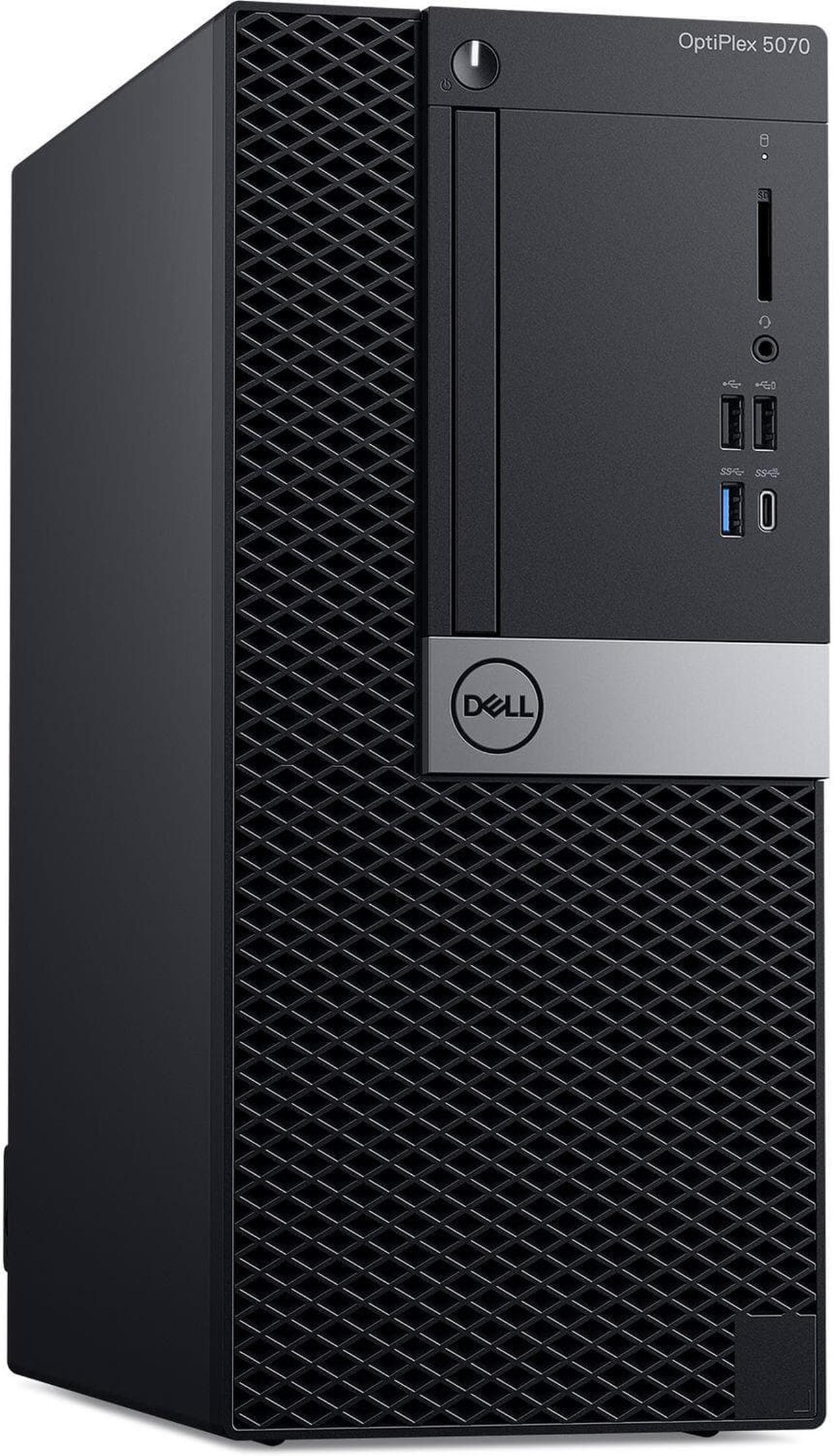 Main image of Dell Optiplex 5070 Mini-Tower Desktop, Intel Eight Core 9th Gen i7 9700 3.0Ghz, 8GB DDR4 RAM, 512GB NVMe PCIe M.2 SSD, USB Type C, Windows 11 Pro