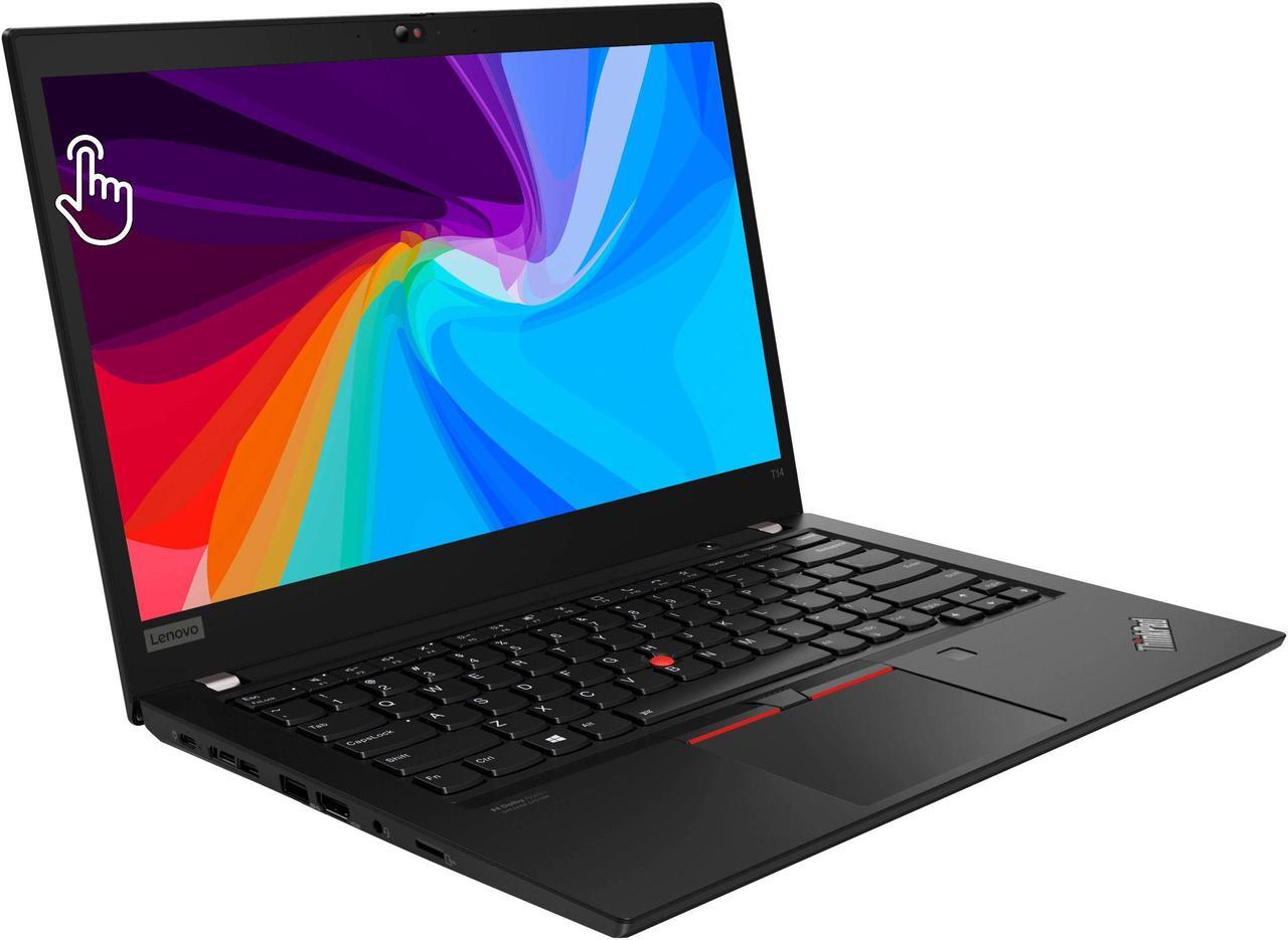 Alt view image 2 of 7 - Lenovo Thinkpad T14 Gen 2 14" Touchscreen Laptop, i5 1145G7 2.6Ghz, 16GB DDR4, 256GB NVMe SSD, 1080p Full HD, Thunderbolt 4, HDMI, Webcam, Windows 11 Pro - Black (Grade B)