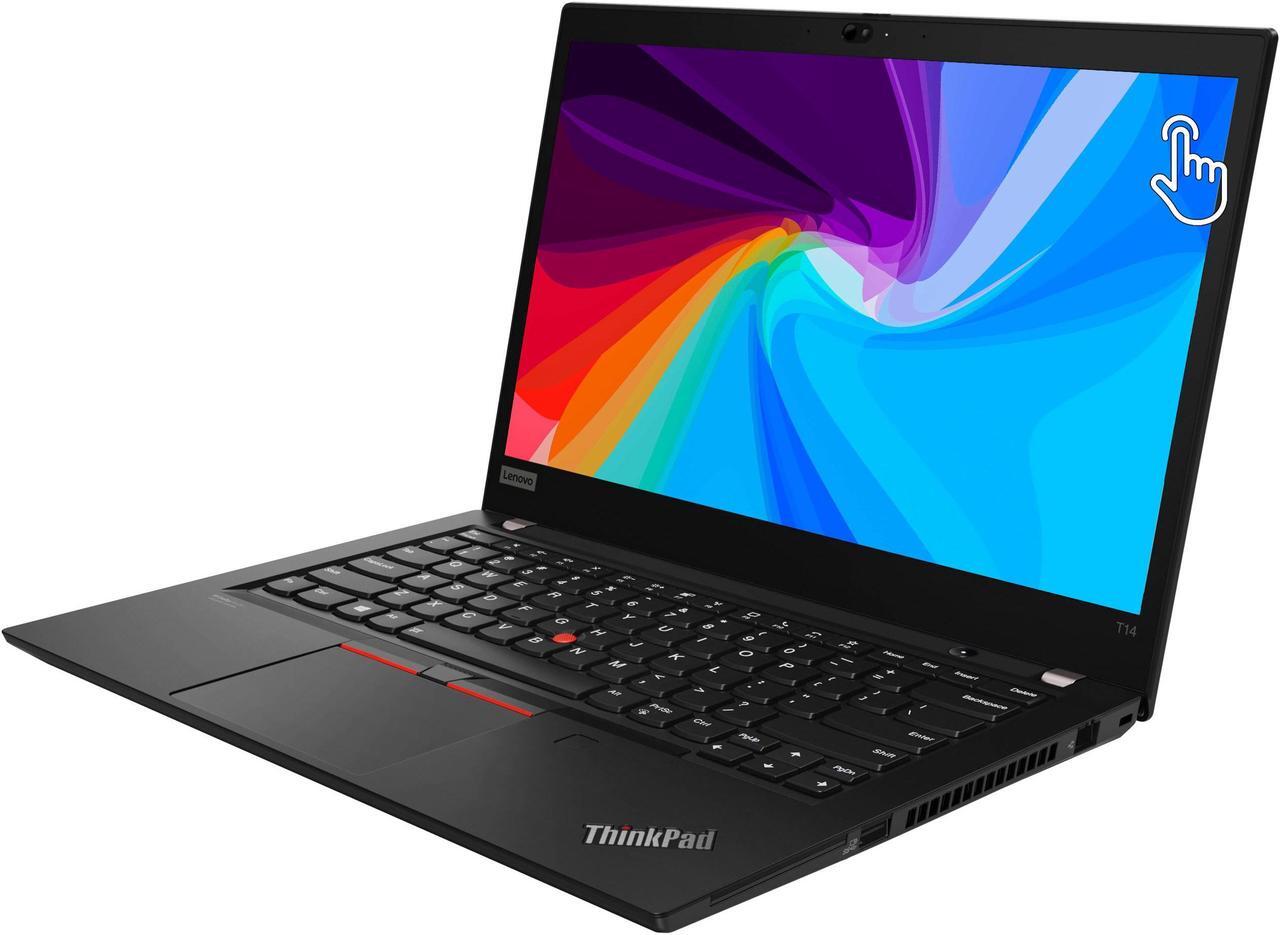 Alt view image 3 of 7 - Lenovo Thinkpad T14 Gen 2 14" Touchscreen Laptop, i5 1145G7 2.6Ghz, 16GB DDR4, 256GB NVMe SSD, 1080p Full HD, Thunderbolt 4, HDMI, Webcam, Windows 11 Pro - Black (Grade B)
