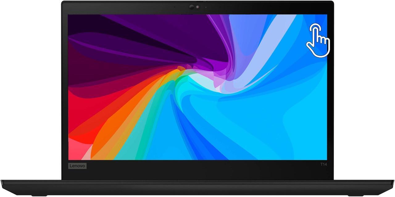 Alt view image 7 of 7 - Lenovo Thinkpad T14 Gen 2 14" Touchscreen Laptop, i5 1145G7 2.6Ghz, 16GB DDR4, 256GB NVMe SSD, 1080p Full HD, Thunderbolt 4, HDMI, Webcam, Windows 11 Pro - Black (Grade B)