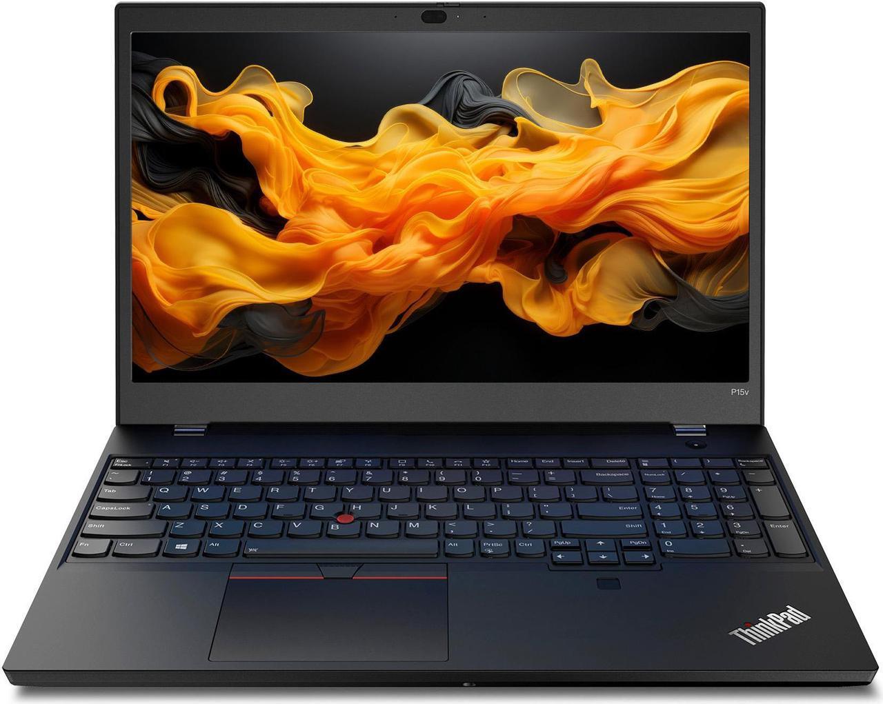 Main image of Lenovo Thinkpad P15v Gen 1 15.6" Touchscreen Workstation, Intel i7 10875H 2.3Ghz, 64GB DDR4, 512GB NVMe SSD, 1080P Full HD, Thunderbolt 3, HDMI, Webcam, Windows 11 Pro (Grade B LCD)