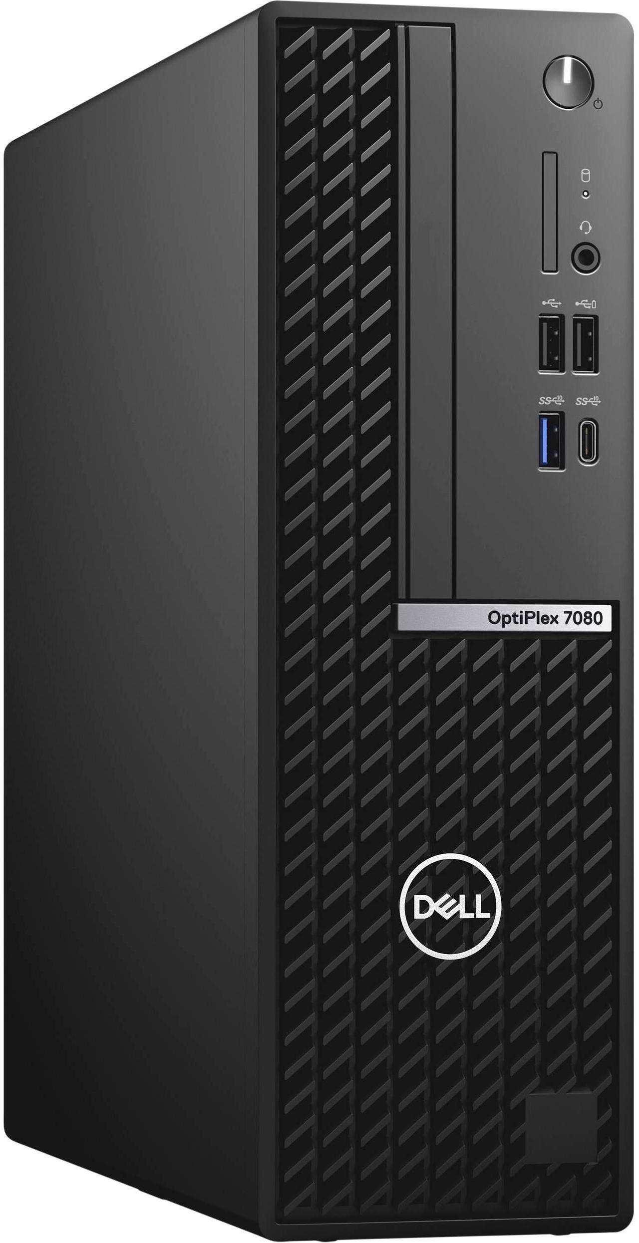 Main image of Dell Optiplex 7080 Small Form Desktop, Eight-Core i7 10700 2.9Ghz, 16GB DDR4, 1TB NVMe SSD, USB Type-C, DVD-RW, Windows 11 Pro
