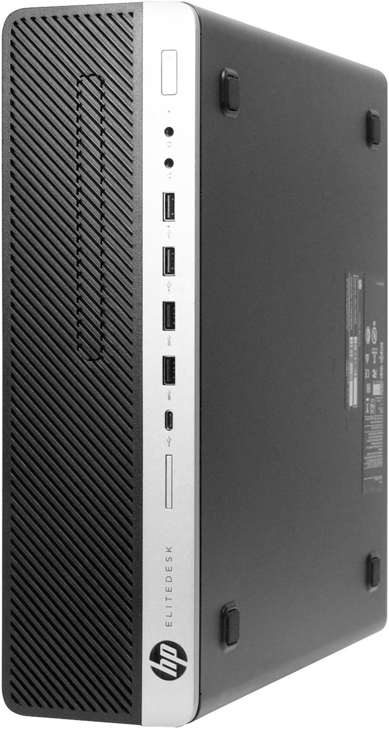 Main image of HP EliteDesk 800 G3 Small Form Desktop, Intel Core 7th Gen i5 7500 3.4Ghz, 16GB DDR4 RAM, 512GB SSD Hard Drive, USB Type C, Windows 10 Pro
