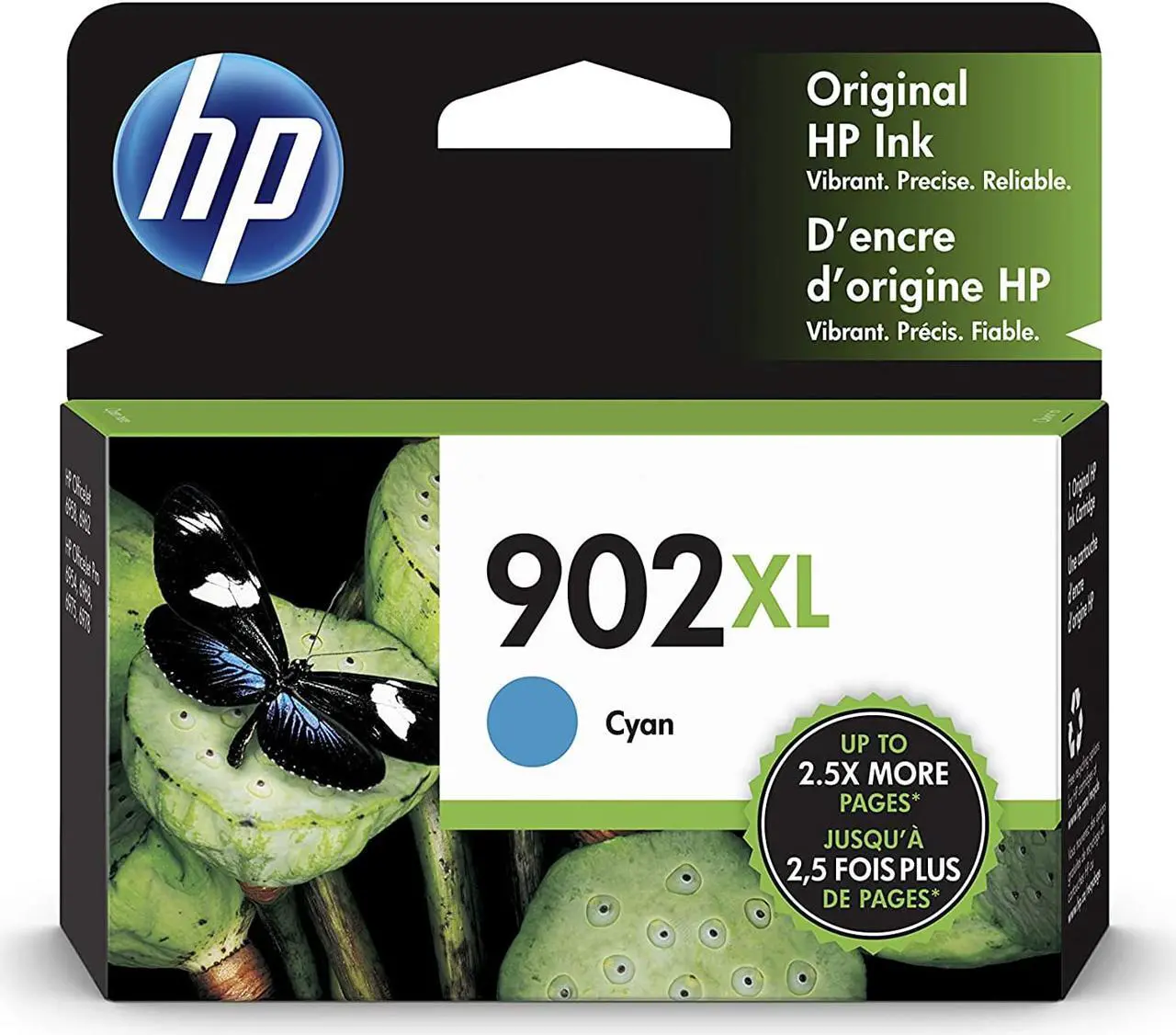 Alt view image 5 of 20 - HP 902XL High Yield Cyan Original Ink Cartridge, ~750 pages, T6M02AN#140