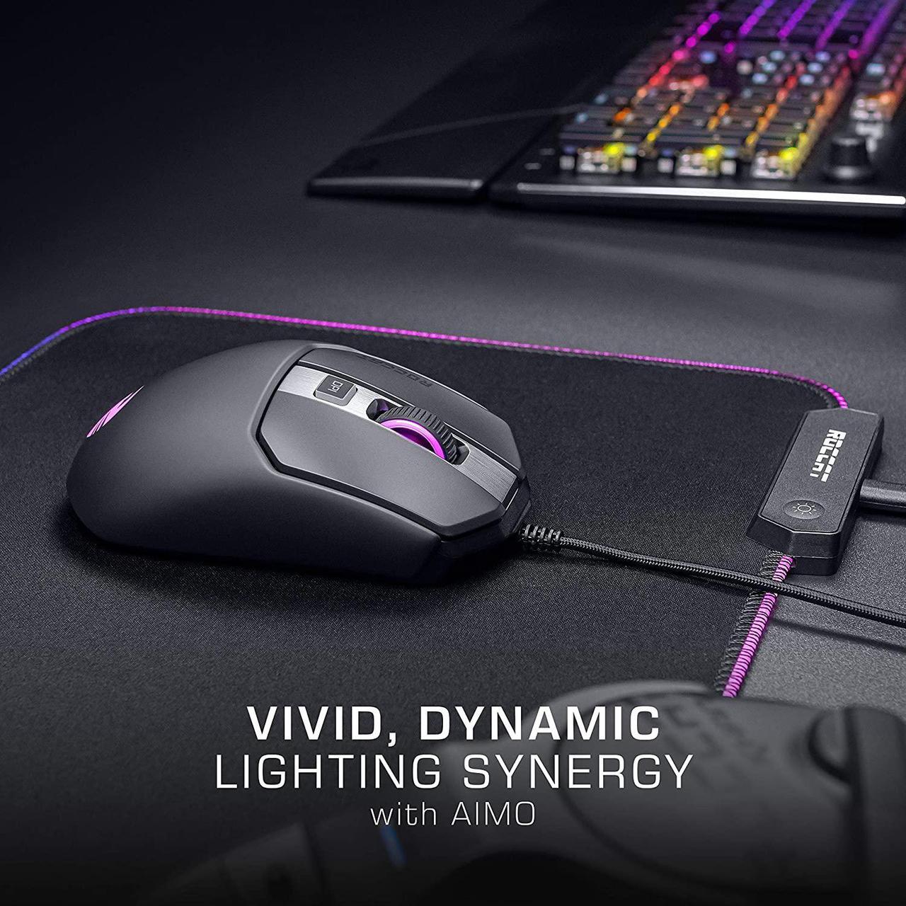 Alt view image 11 of 20 - Kain 120 Aimo RGB PC Gaming Mouse - Black