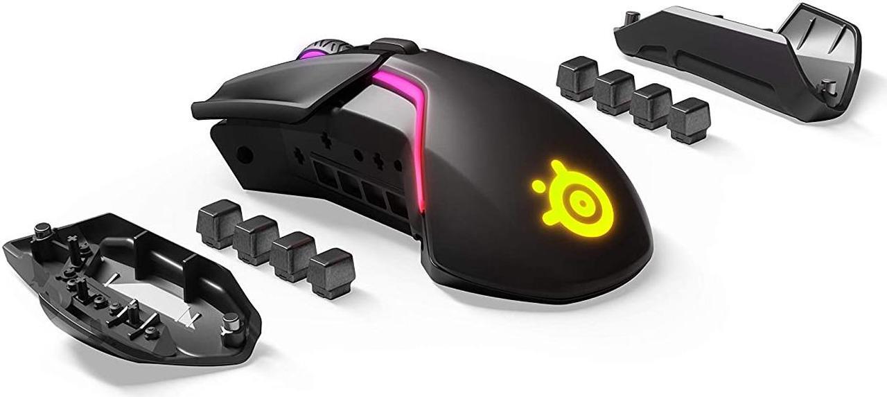 Alt view image 5 of 20 - SteelSeries Rival 650 Quantum Wireless Gaming Mouse - Rapid Charging Battery - 12, 000 Cpi Truemove3+ Dual Optical Sensor - Low 0.5 Lift-Off Distance - 256 Weight Configurations - 8 Zone RGB Lighting