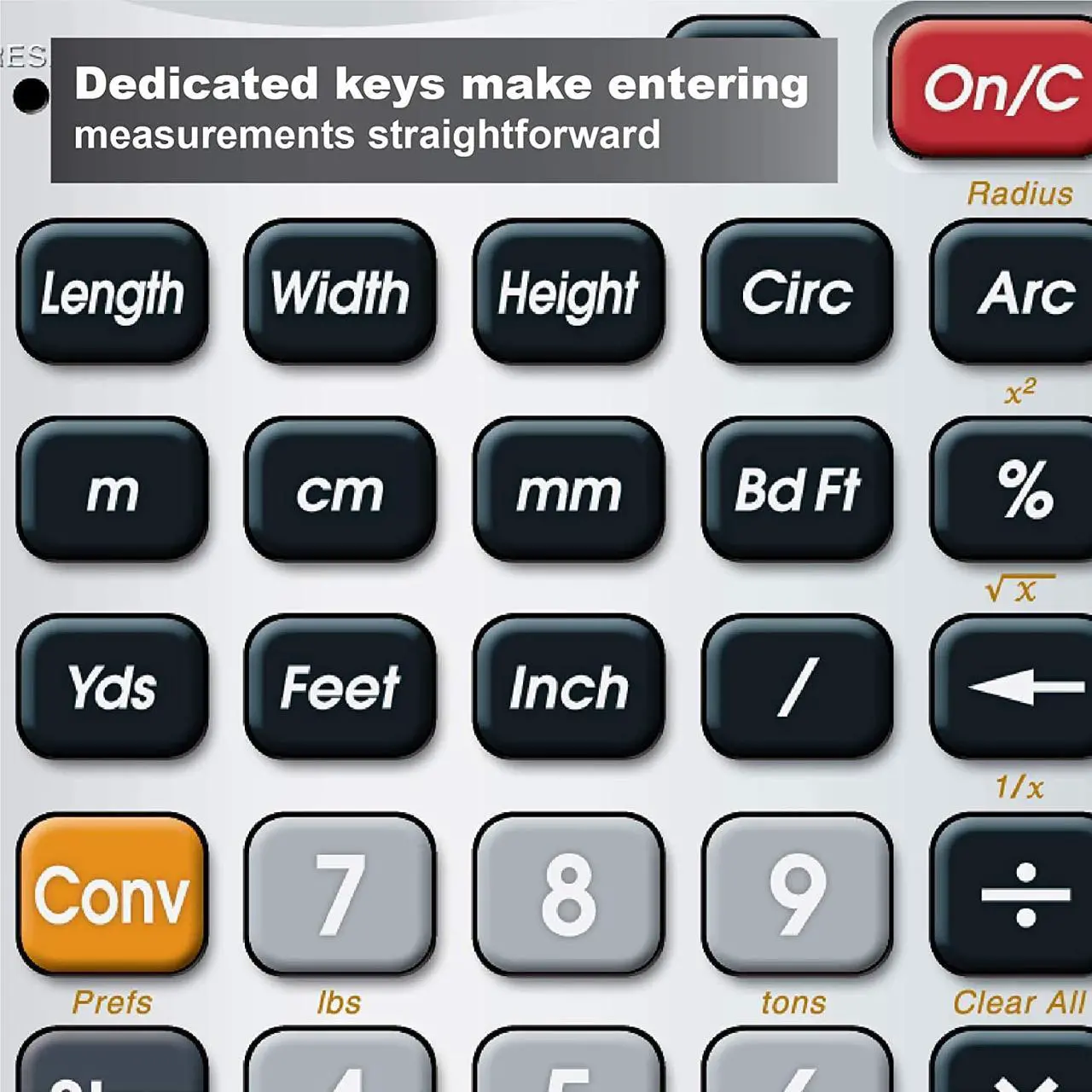 Alt view image 7 of 20 - Calculator,Construction,5.5x0.5x2.9 CALCULATED INDUSTRIES 4020