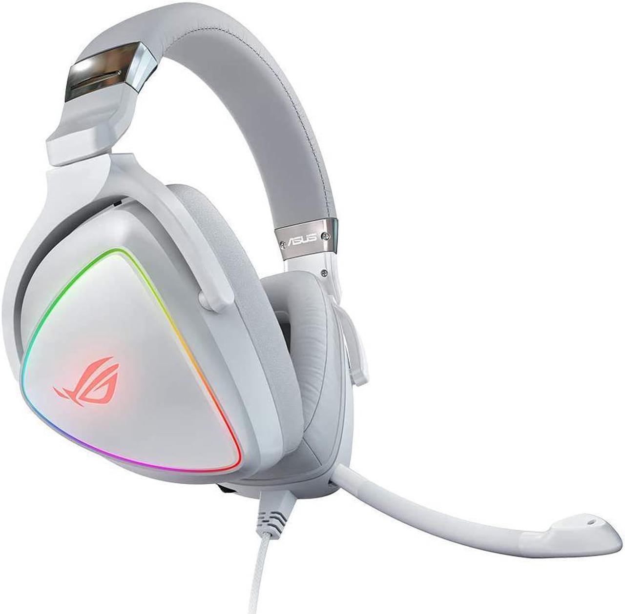 ASUS RGB Gaming Headset ROG Delta | Hi-Res ESS Quad-DAC, Circular RBG Lighting Effect | USB-C Connector for PCs, Consoles, and Mobile Gaming | Gaming Headphones with Detachable Mic