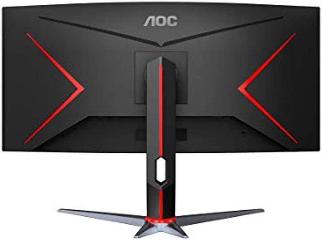 Alt view image 10 of 14 - AOC CU34G2X 34" Curved Frameless Immersive Gaming Monitor, UltraWide QHD 3440x1440, VA Panel, 1ms 144Hz Freesync, Height Adjustable, 3-Yr Zero Dead Pixels