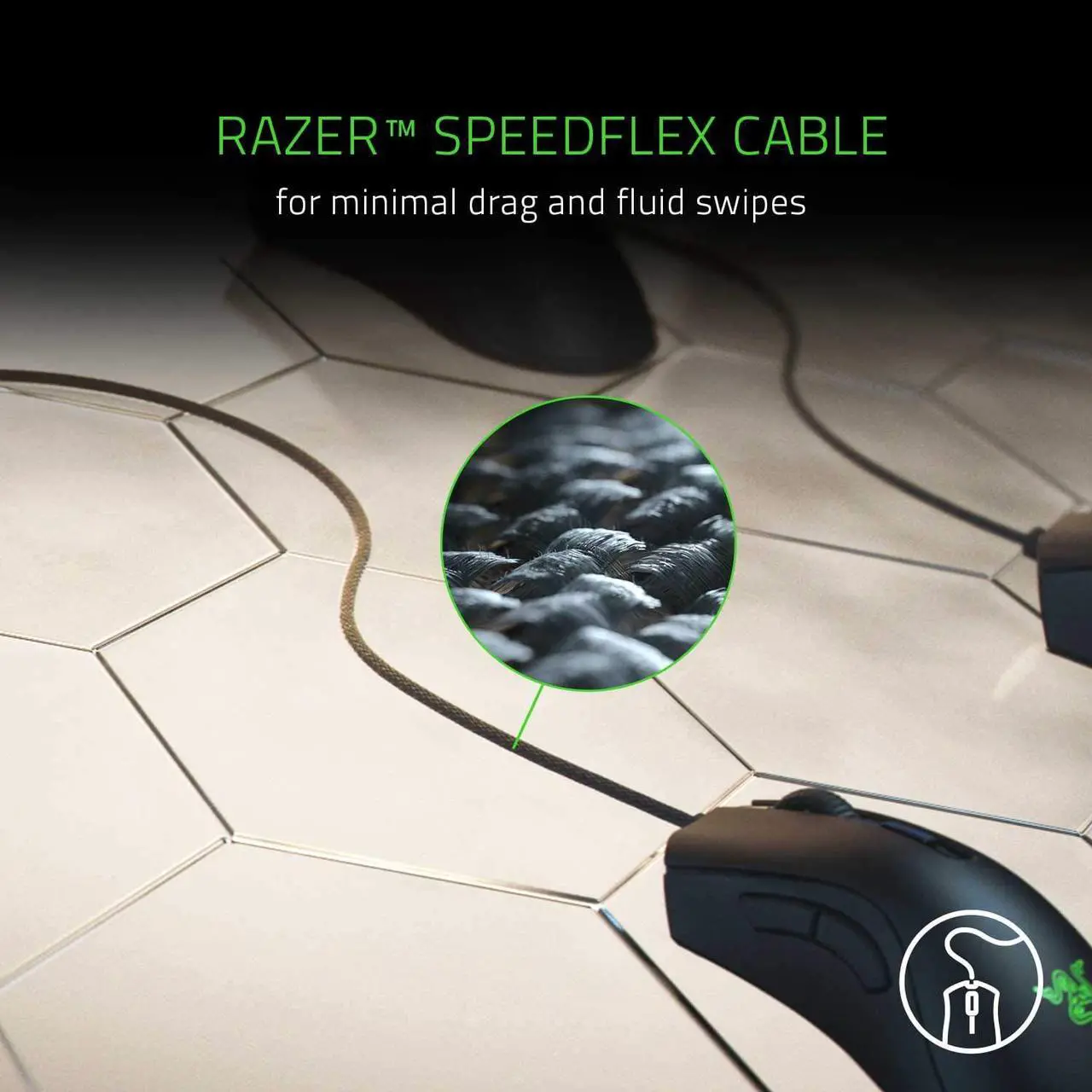Alt view image 9 of 10 - Razer DeathAdder v2 Mini Gaming Mouse: 8500K DPI Optical Sensor - 62g Lightweight Design - Chroma RGB Lighting - 6 Programmable Buttons - Anti-Slip Grip Tape Included - Classic Black