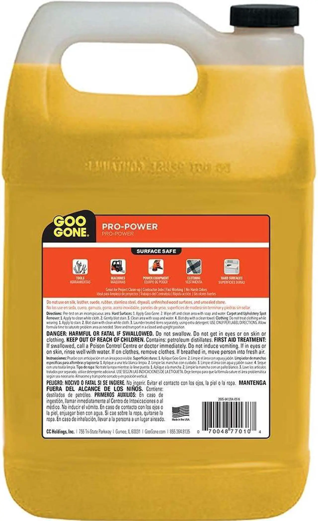 Alt view image 3 of 6 - Goo Gone 128 oz. (1 Gallon) - Removes stickers, grease, gum, tar, crayon & tape