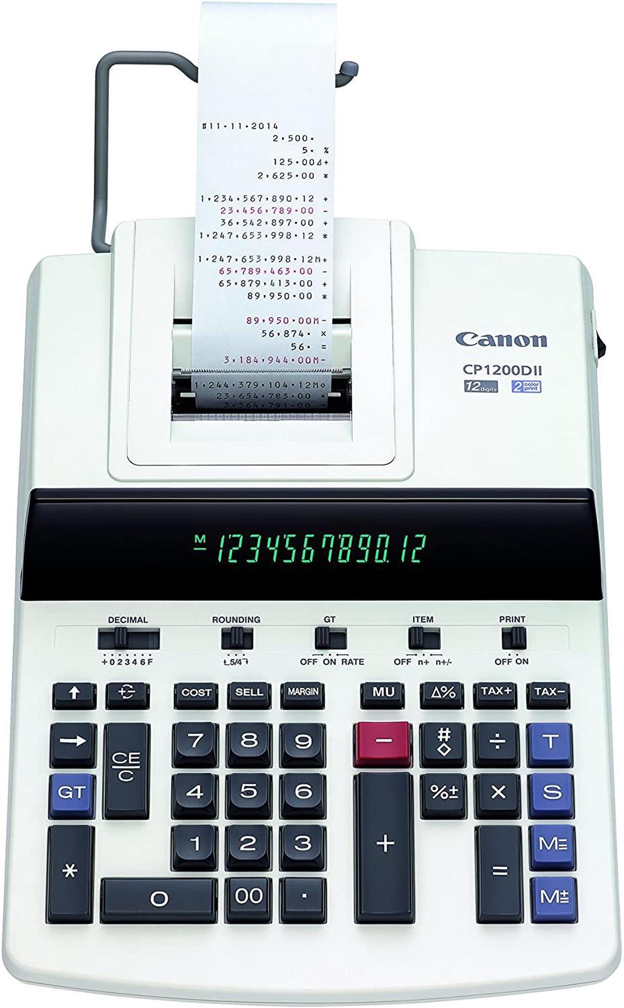 Canon CP1200DII Desktop Printing Calculator