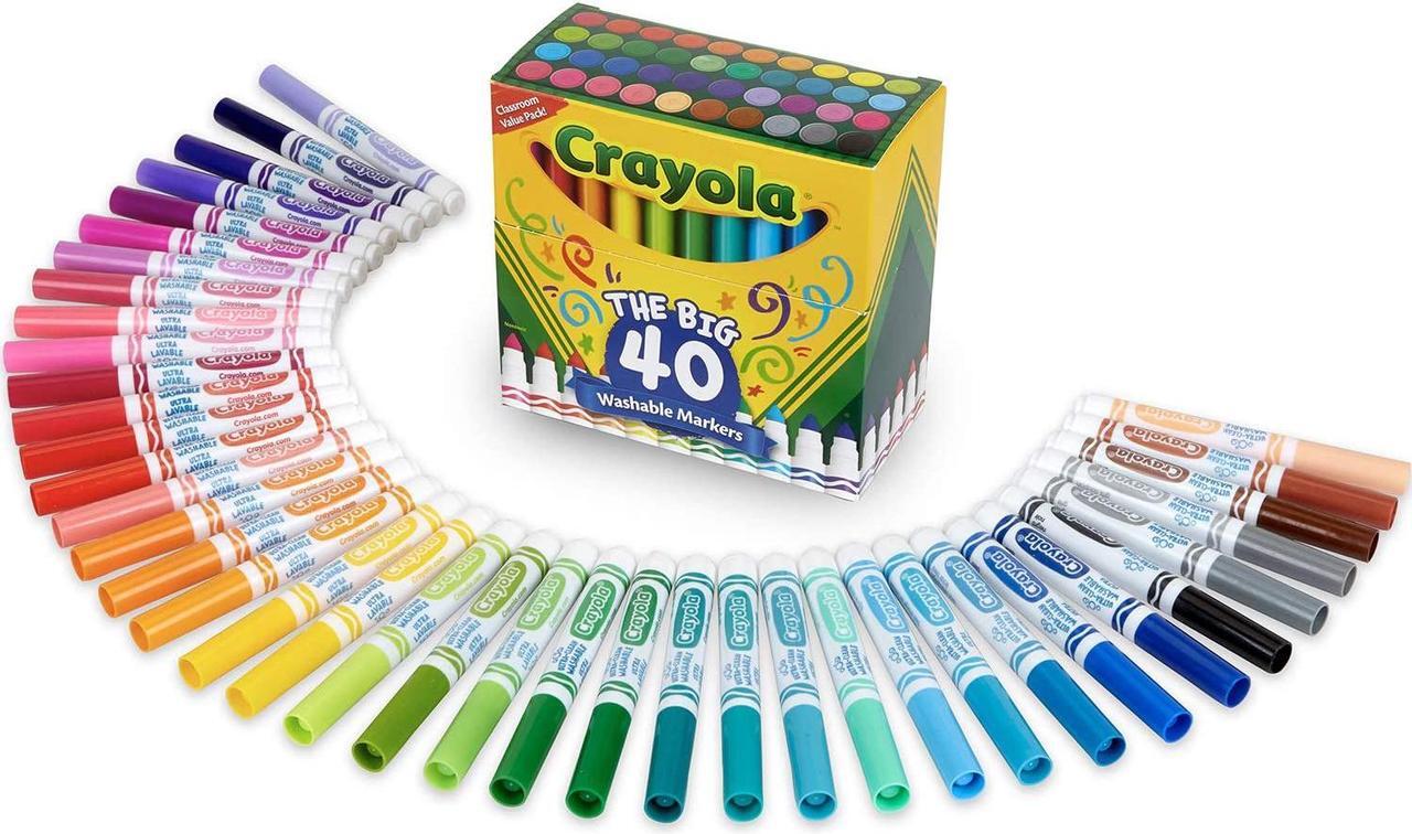 Alt view image 18 of 20 - Crayola Marker,Washable,40/St,Ast 587858