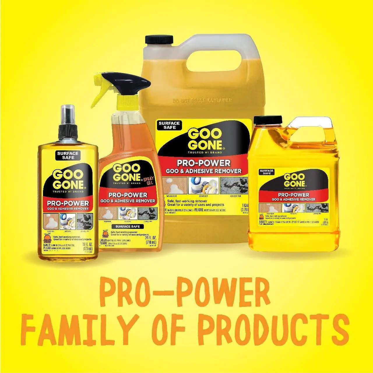 Alt view image 6 of 6 - Goo Gone 128 oz. (1 Gallon) - Removes stickers, grease, gum, tar, crayon & tape