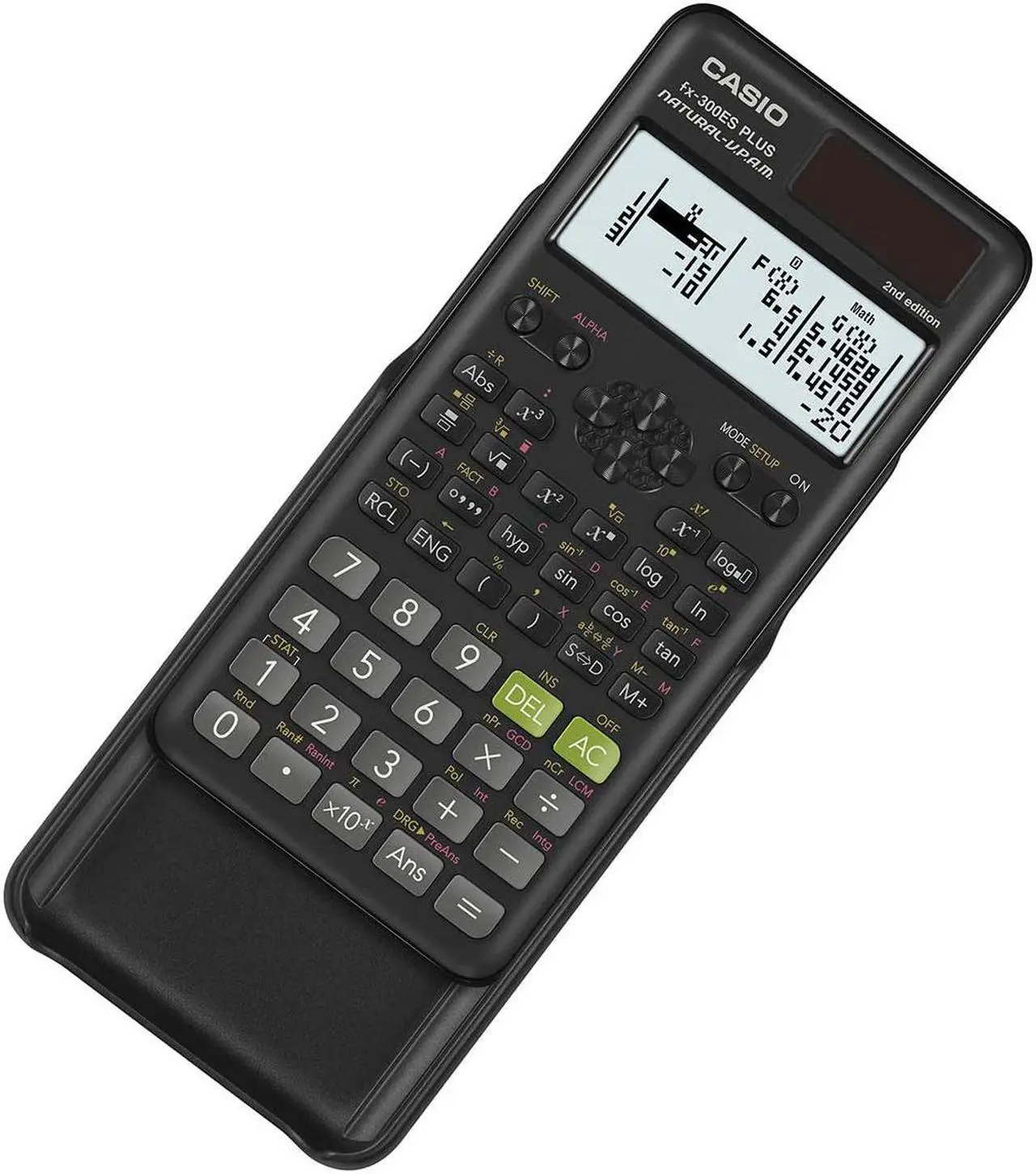 Alt view image 3 of 16 - FX-300ES Plus 2nd Edition Scientific Calculator, 16-Digit LCD, Black FX300ESPLS2